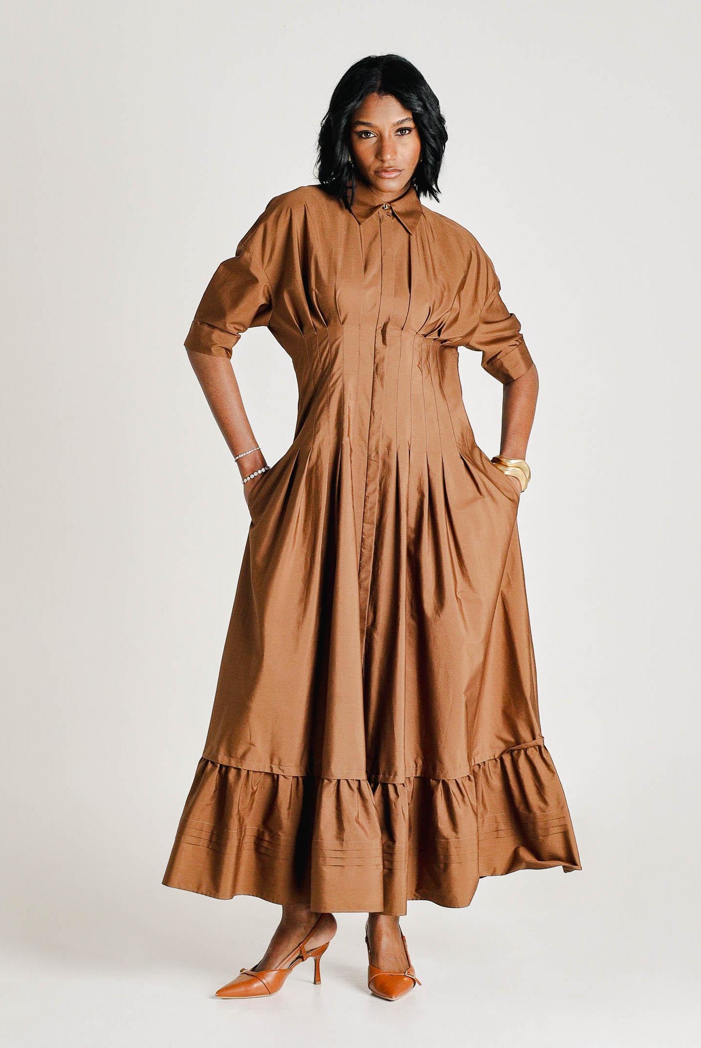 MAX MARA Abito midi CERA cammello da donna 2616221032600 070 MAX MARA