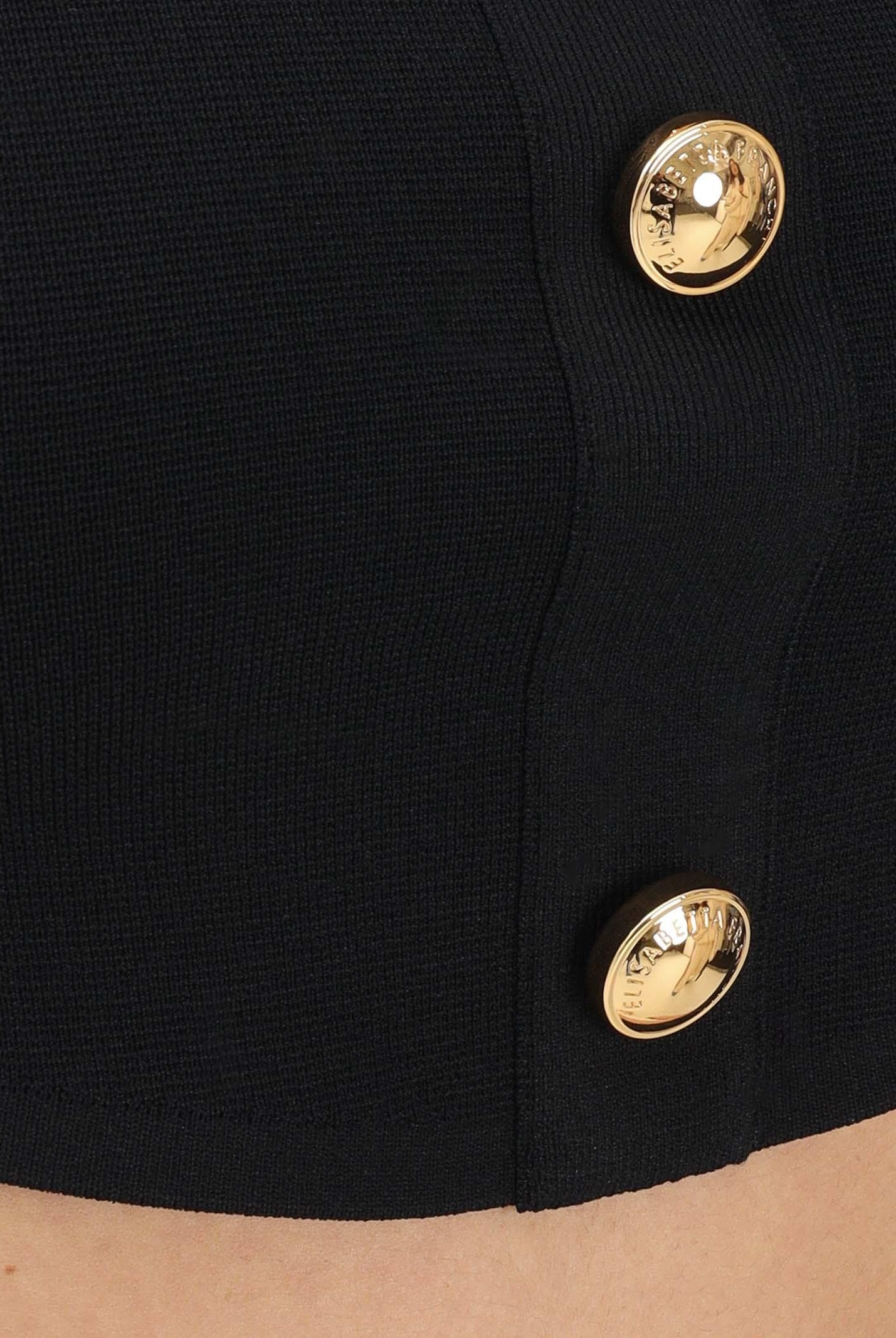 ELISABETTA FRANCHI Top nero da donna realizzato in maglia TK86B62E2 110 ELISABETTA FRANCHI