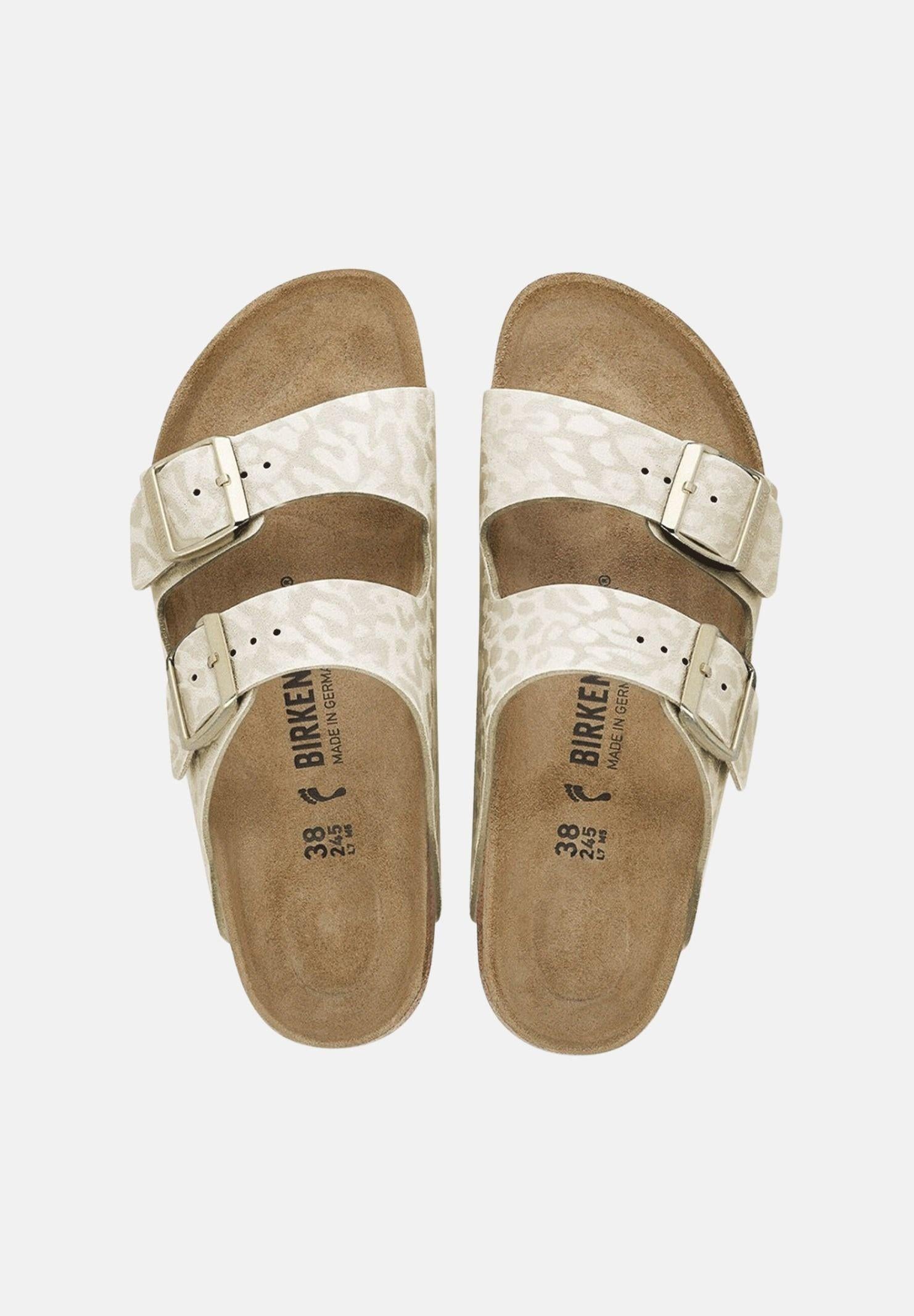 BIRKENSTOCK Ciabatte Arizona panna leopardato animalier da donna 1030564 . BIRKENSTOCK