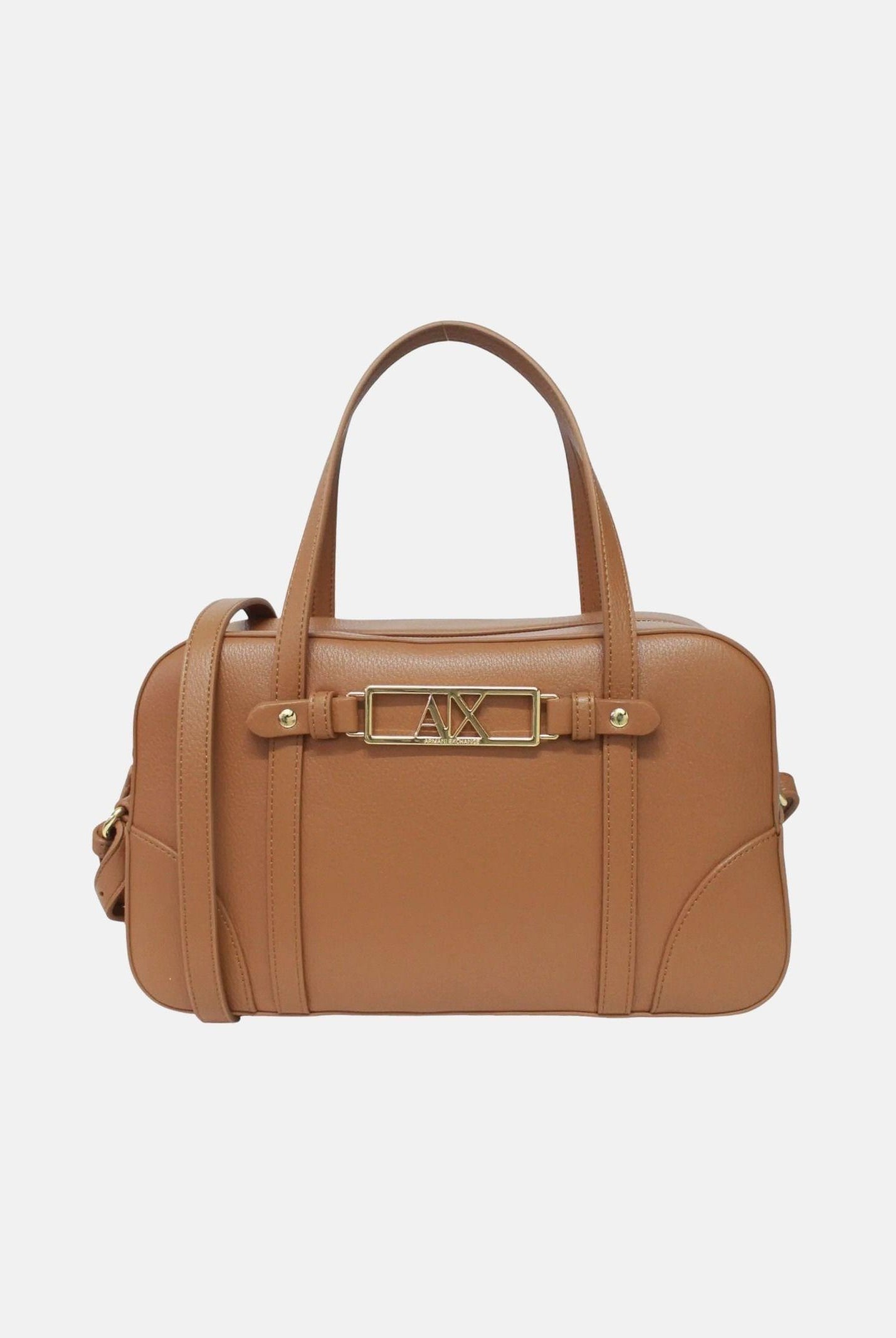 ARMANI EXCHANGE Borsa a mano cuoio da donna con fibbia logo XW002610AF15632 U6119 ARMANI EXCHANGE