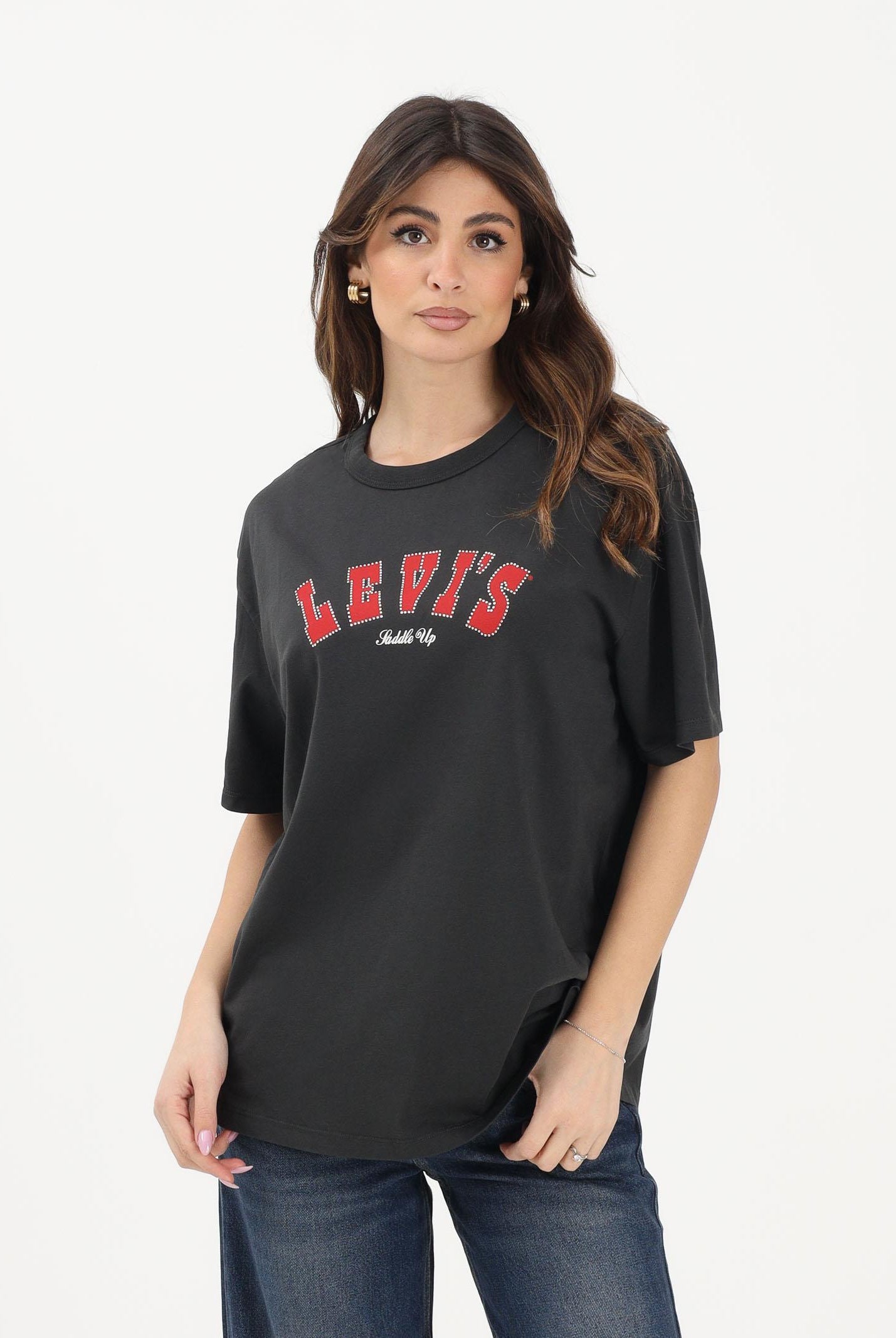 LEVI'S T-shirt a manica corta Graphic Tabor nera da donna 001MX-0022 . LEVI'S®