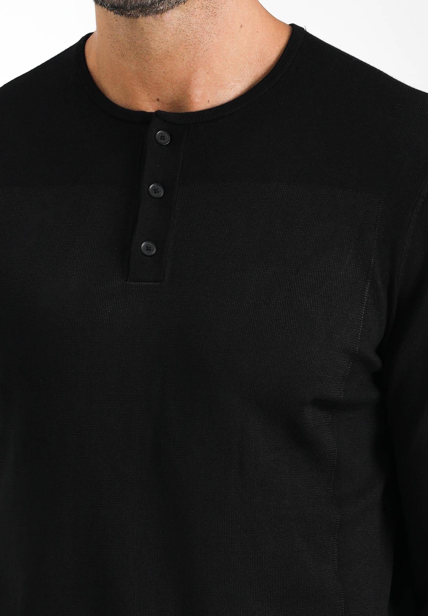 ARMANI EXCHANGE Maglia girocollo nera da uomo in maglia leggera XM001923AF18947 UC001 ARMANI EXCHANGE