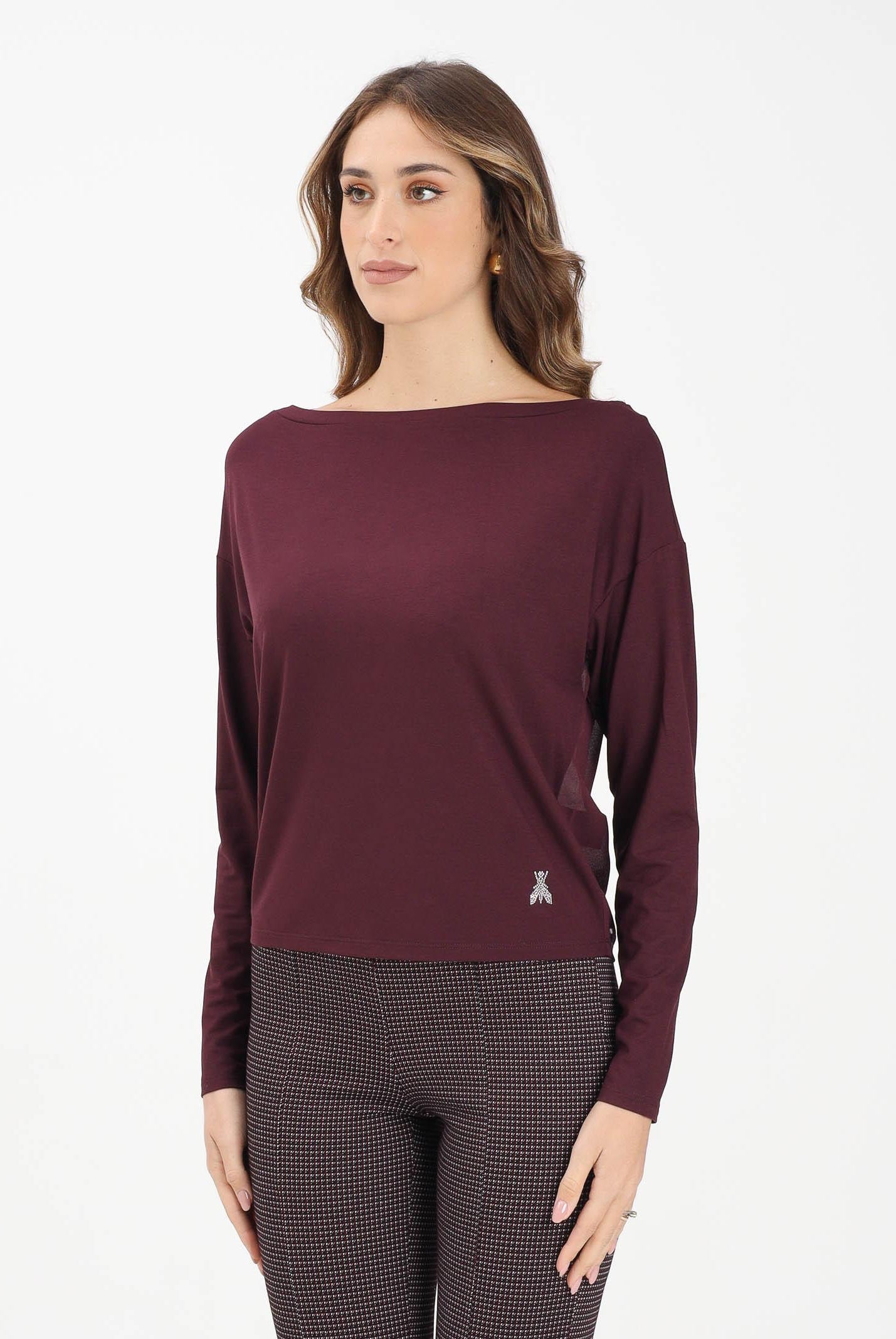 PATRIZIA PEPE Maglioncino bordeaux da donna 8M1525J013 M536 PATRIZIA PEPE