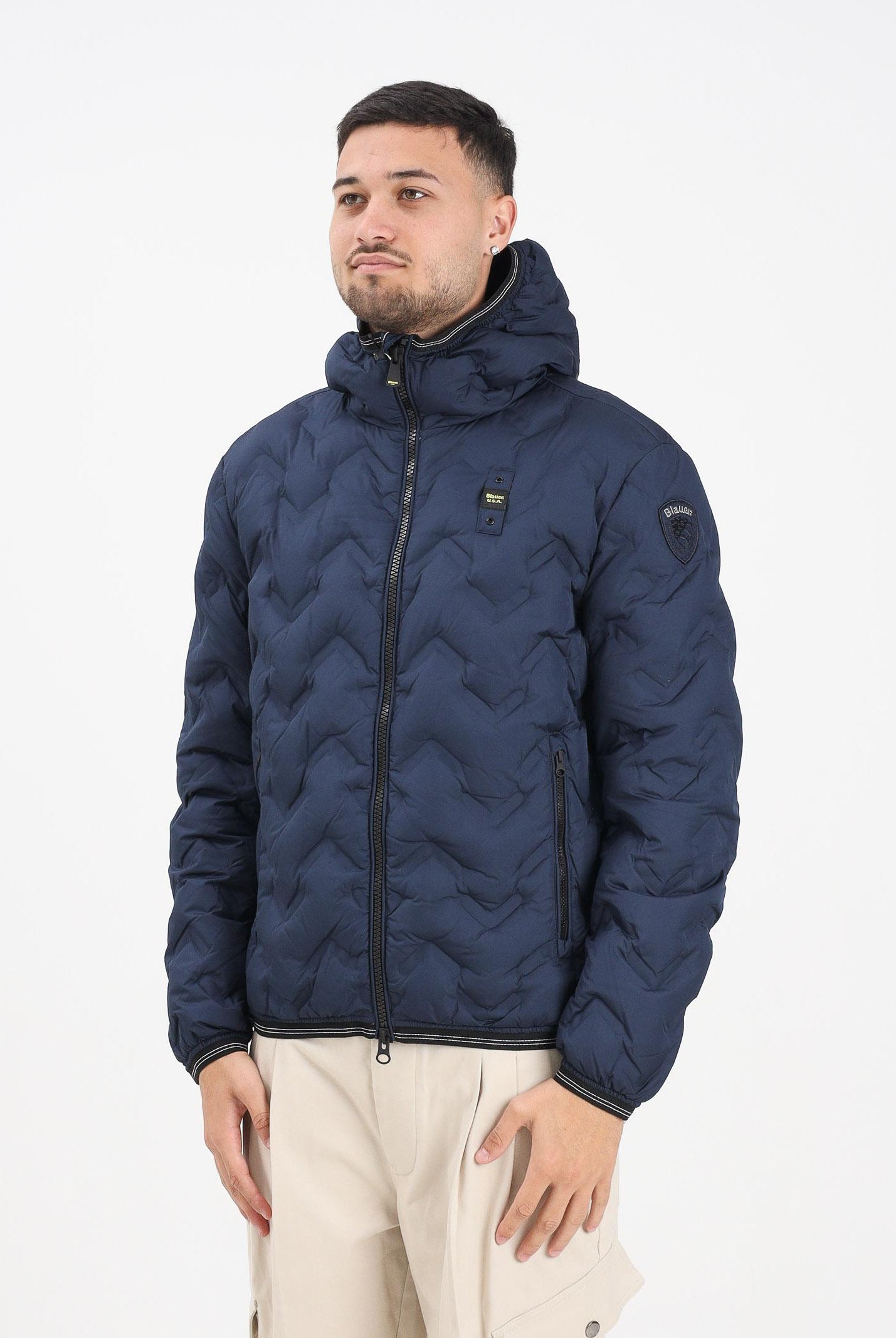 BLAUER Piumino PIERY blu da uomo 25WBLUC03233-007308 888TB BLAUER