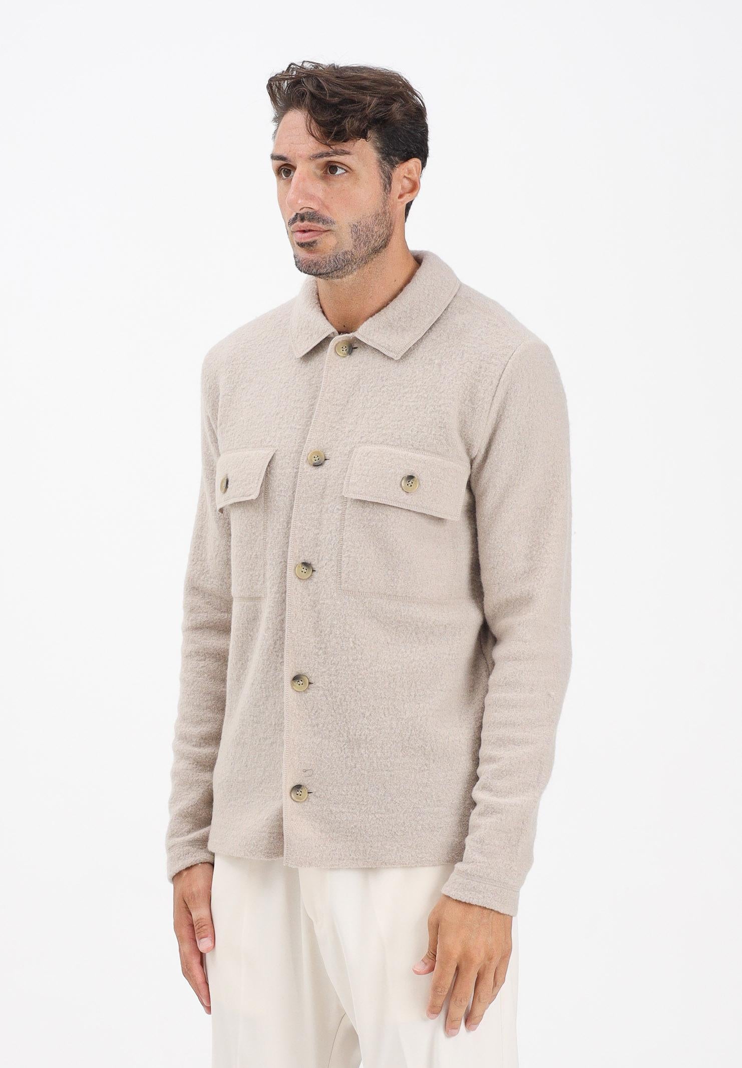 SELECTED HOMME Cardigan beige da uomo 16098580 PureCashmere SELECTED HOMME