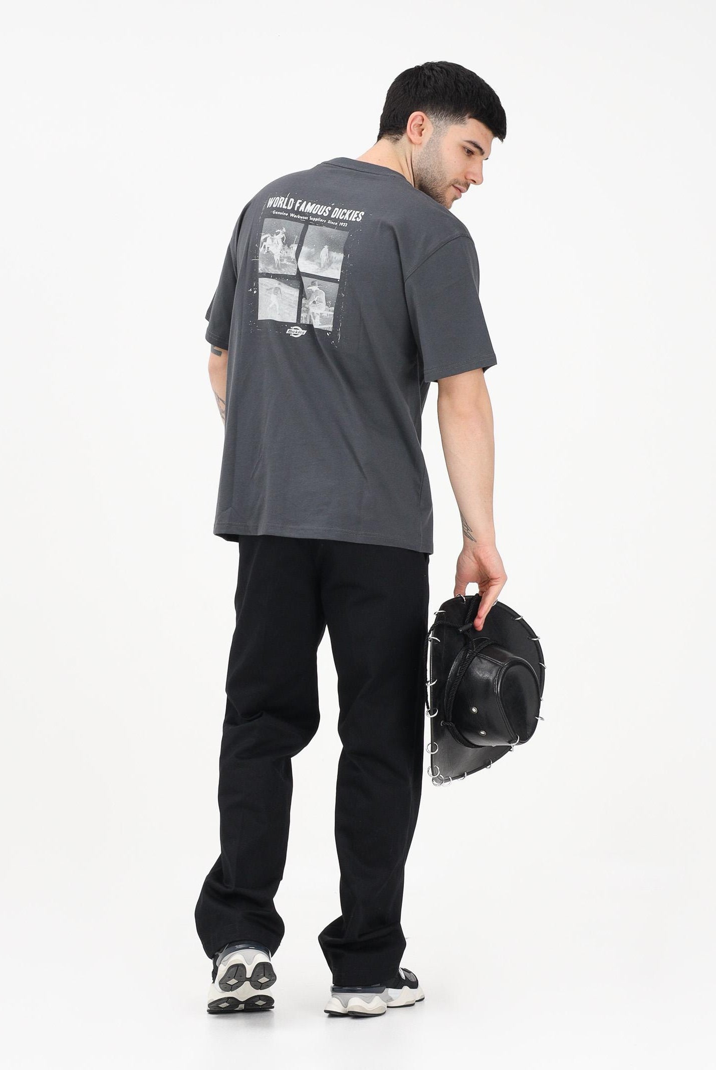 DICKIES T-shirt a manica corta Wolfhurst grigia da uomo DK0A88QOCH01 . DIckies