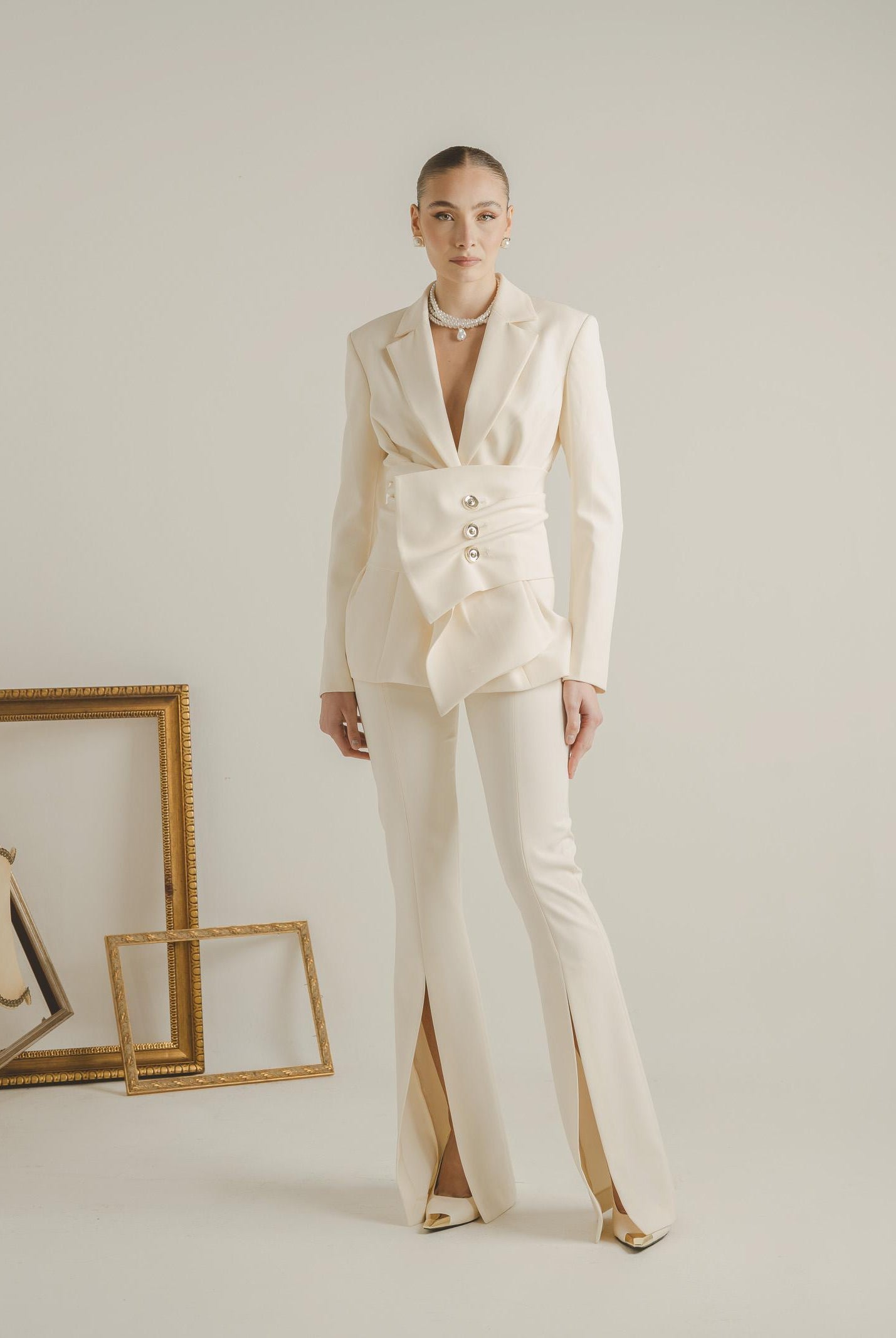 SANTAS Pantalone Force panna da donna PV2609 CR SANTAS