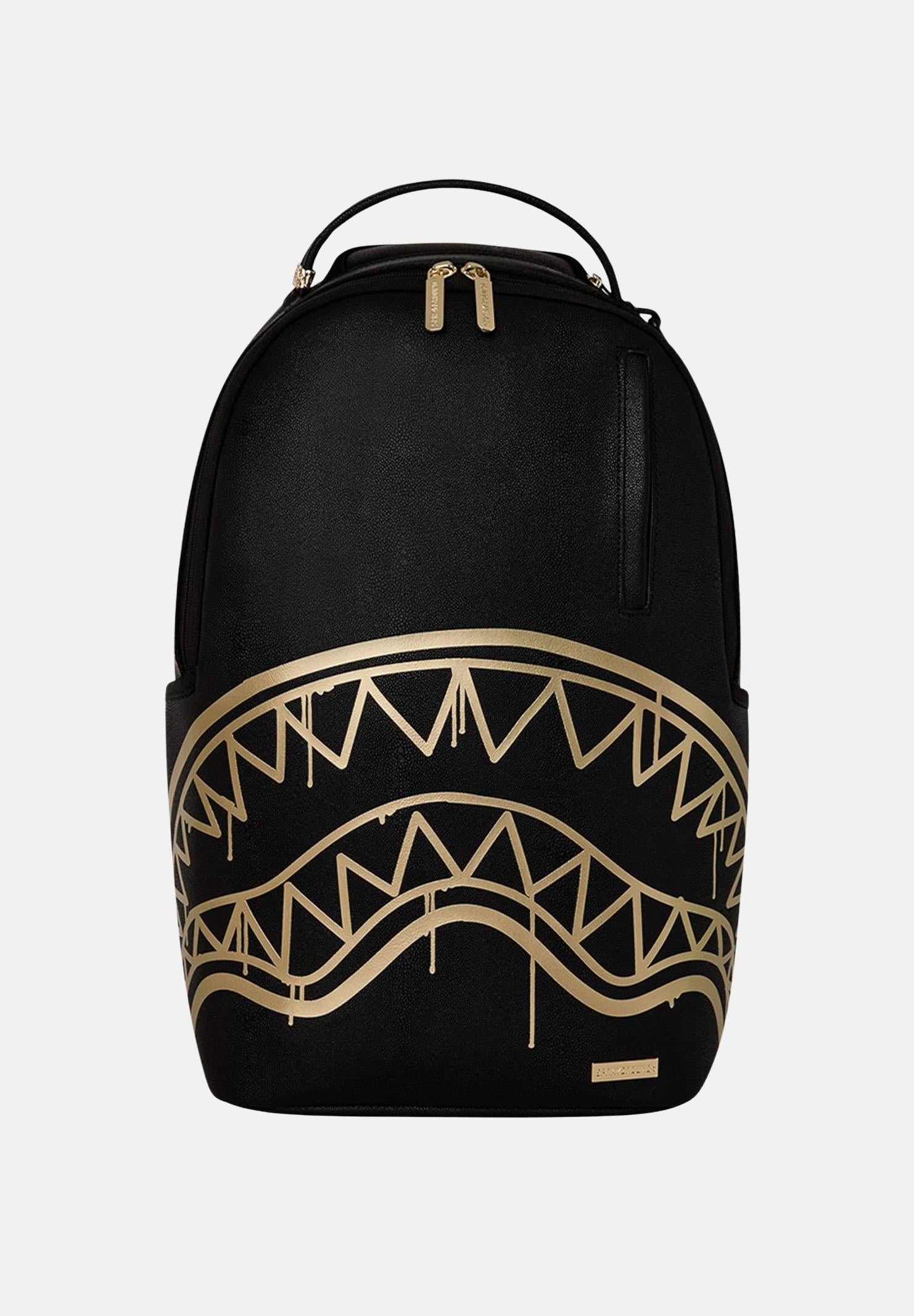 SPRAYGROUND Zaino That Gold Drap nero per uomo e donna 910B8822NSZ . SPRAYGROUND