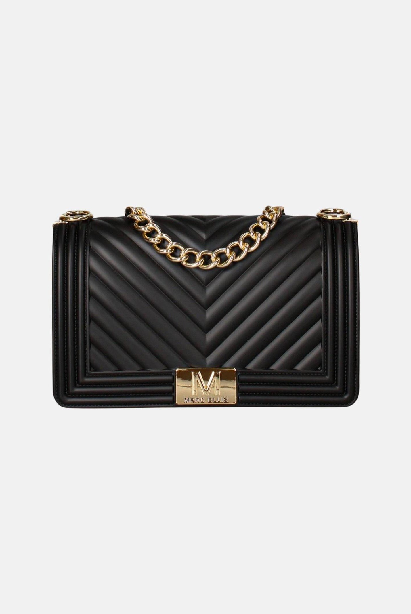 MARC ELLIS Borsa a tracolla Flat M 26 nera da donna FLAT-M-26 BLLIGO MARC ELLIS