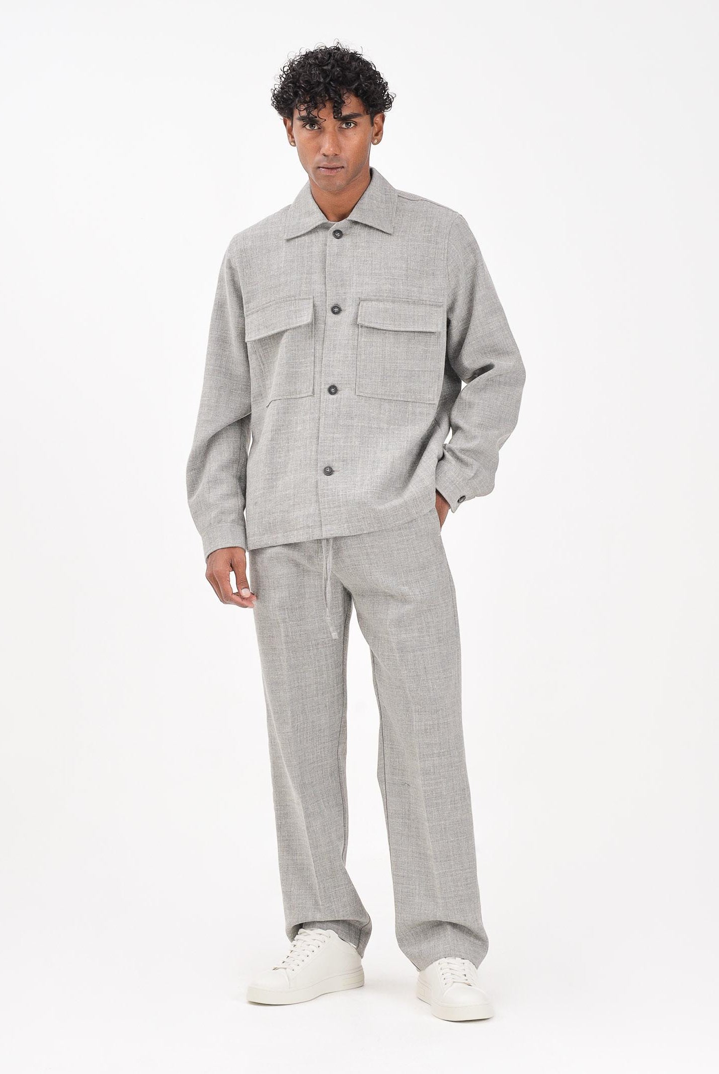 I'M BRIAN Pantalone grigio mélange da uomo PA3502 GRIG I'M BRIAN