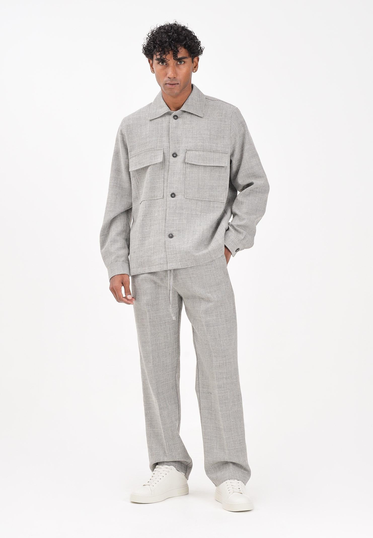 I'M BRIAN Pantalone grigio mélange da uomo PA3502 GRIG I'M BRIAN