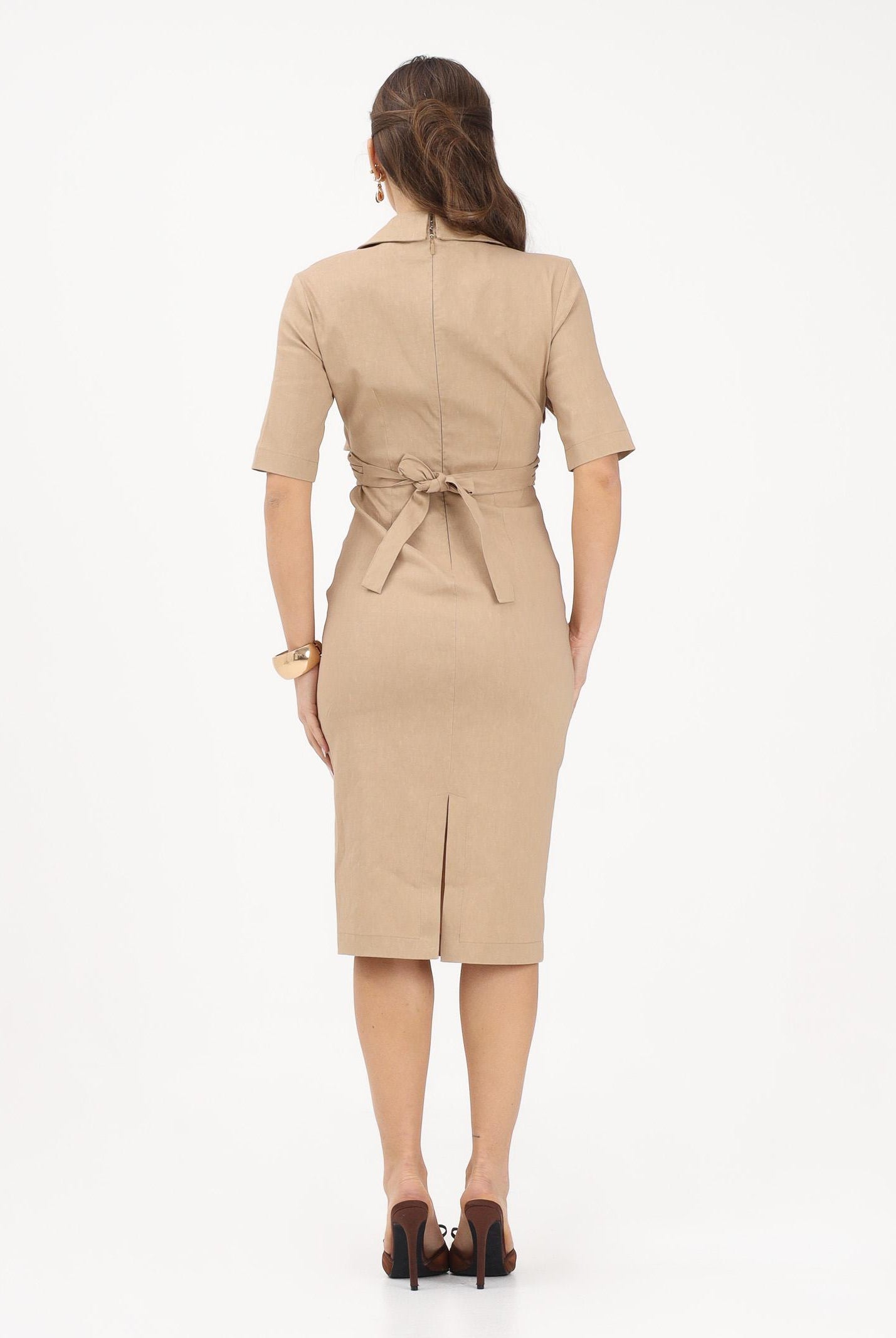 PINKO Abito midi beige da donna 106499A34I D41 PINKO