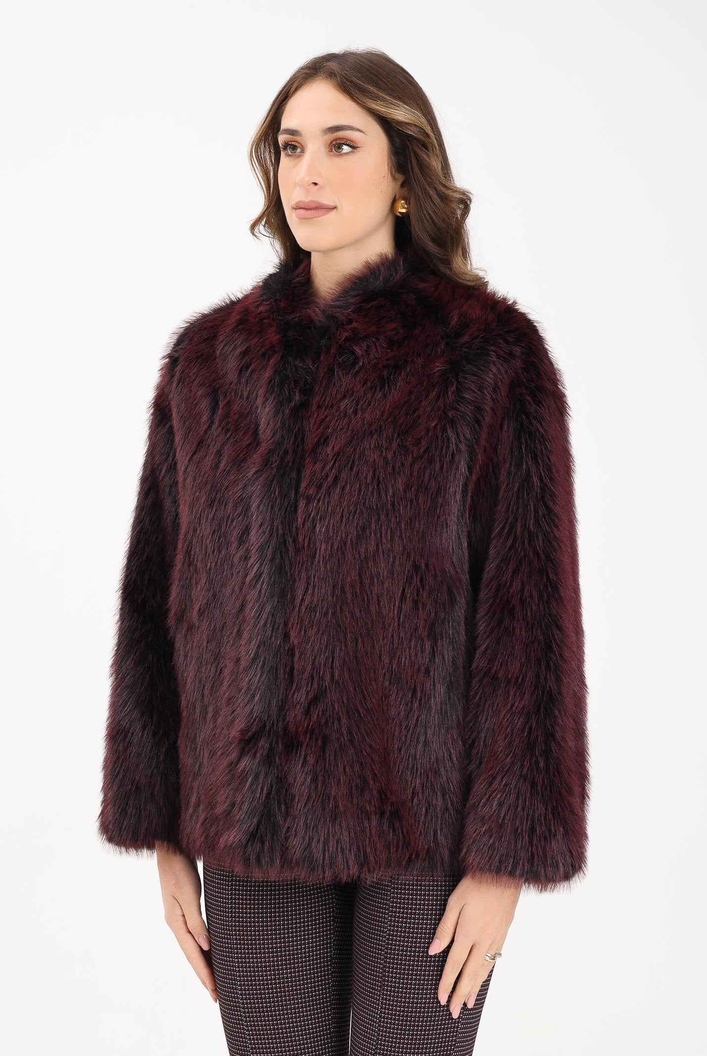 PATRIZIA PEPE Pelliccia bordeaux da donna 8O0197E072 R871 PATRIZIA PEPE