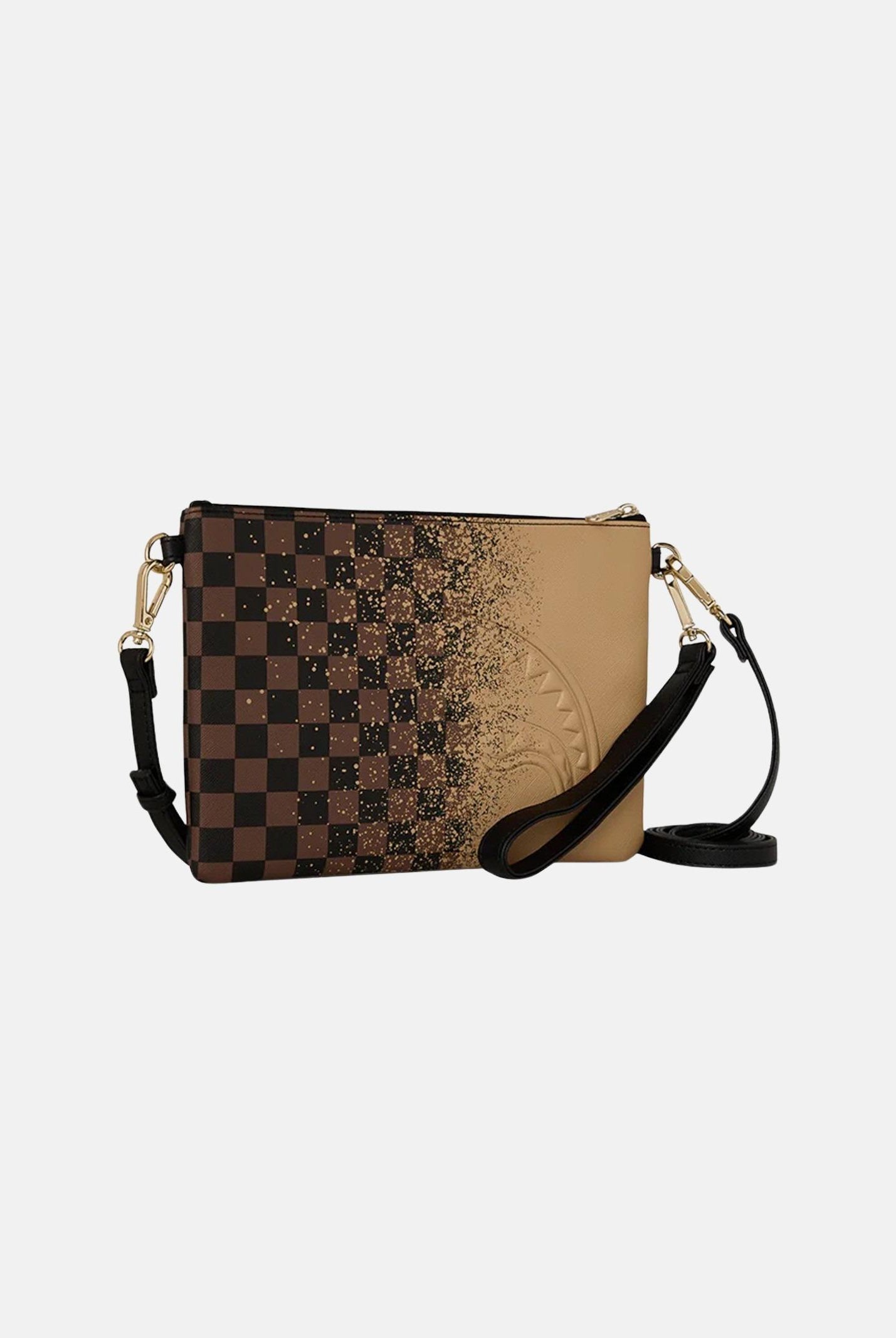 SPRAYGROUND Pochette Henny Spritz Crossover beige e marrone per uomo e donna 910B8941NSZ . SPRAYGROUND