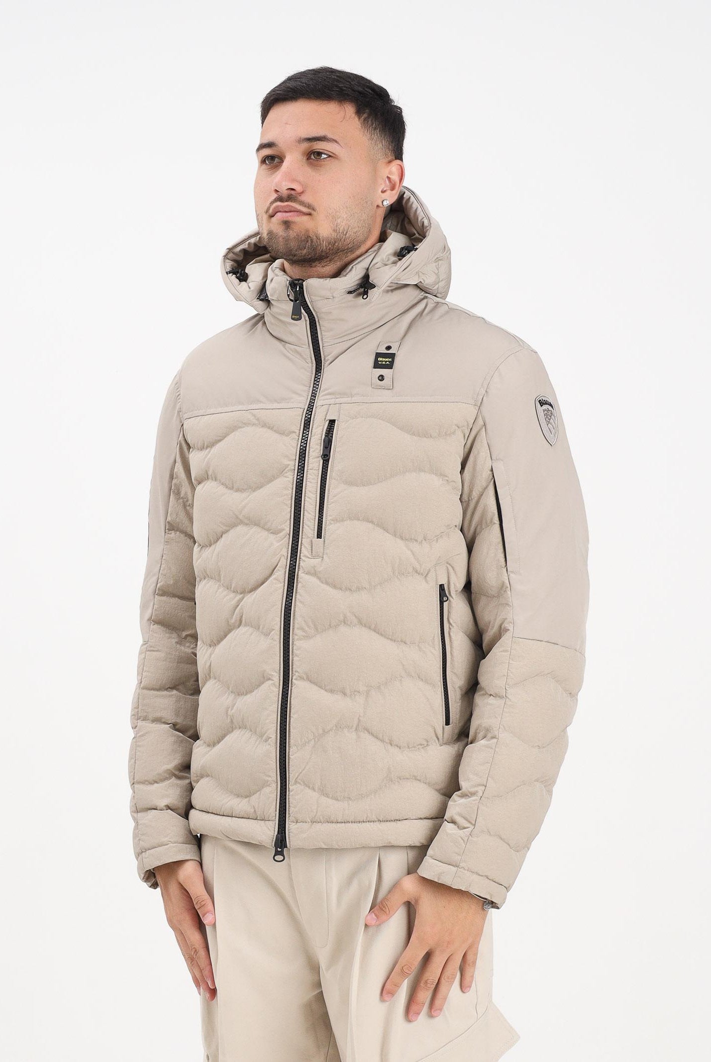 BLAUER Piumino FERWOOD beige da uomo 25WBLUC02152-007287 301 BLAUER