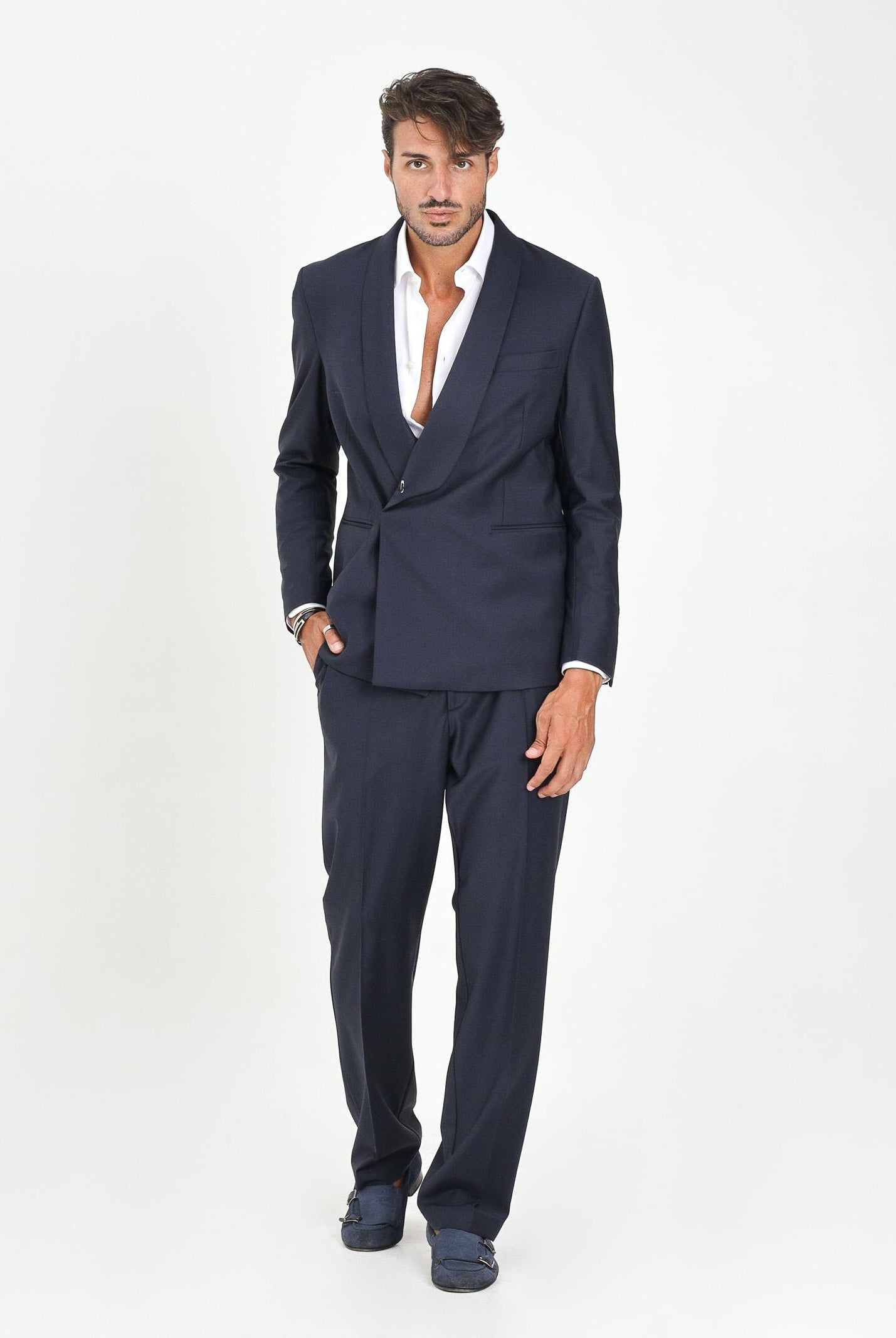 I'M BRIAN Pantalone elegante blu da uomo PA3489 005 I'M BRIAN
