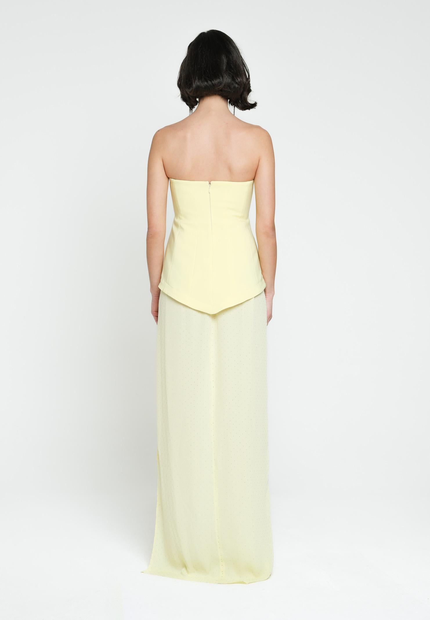 SANTAS Abito lungo CREAM giallo da donna PV25020 GIALLO SANTAS