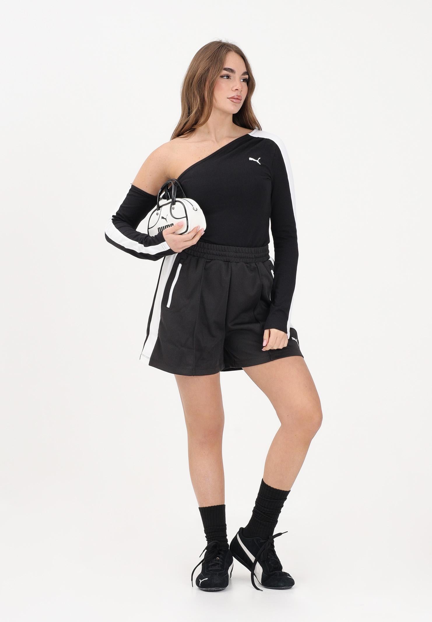 PUMA Shorts sportivo T7 4" nero da donna 634620 01 PUMA