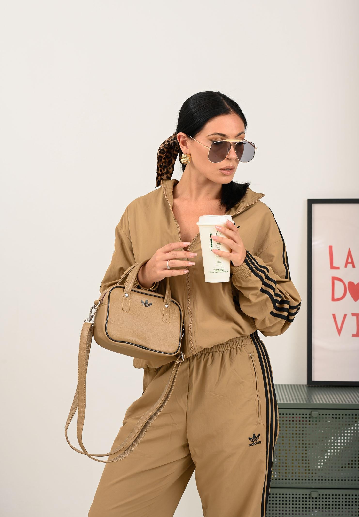 ADIDAS ORIGINALS borsa a tracolla beige per donna JX7874 ADIDAS ORIGINALS