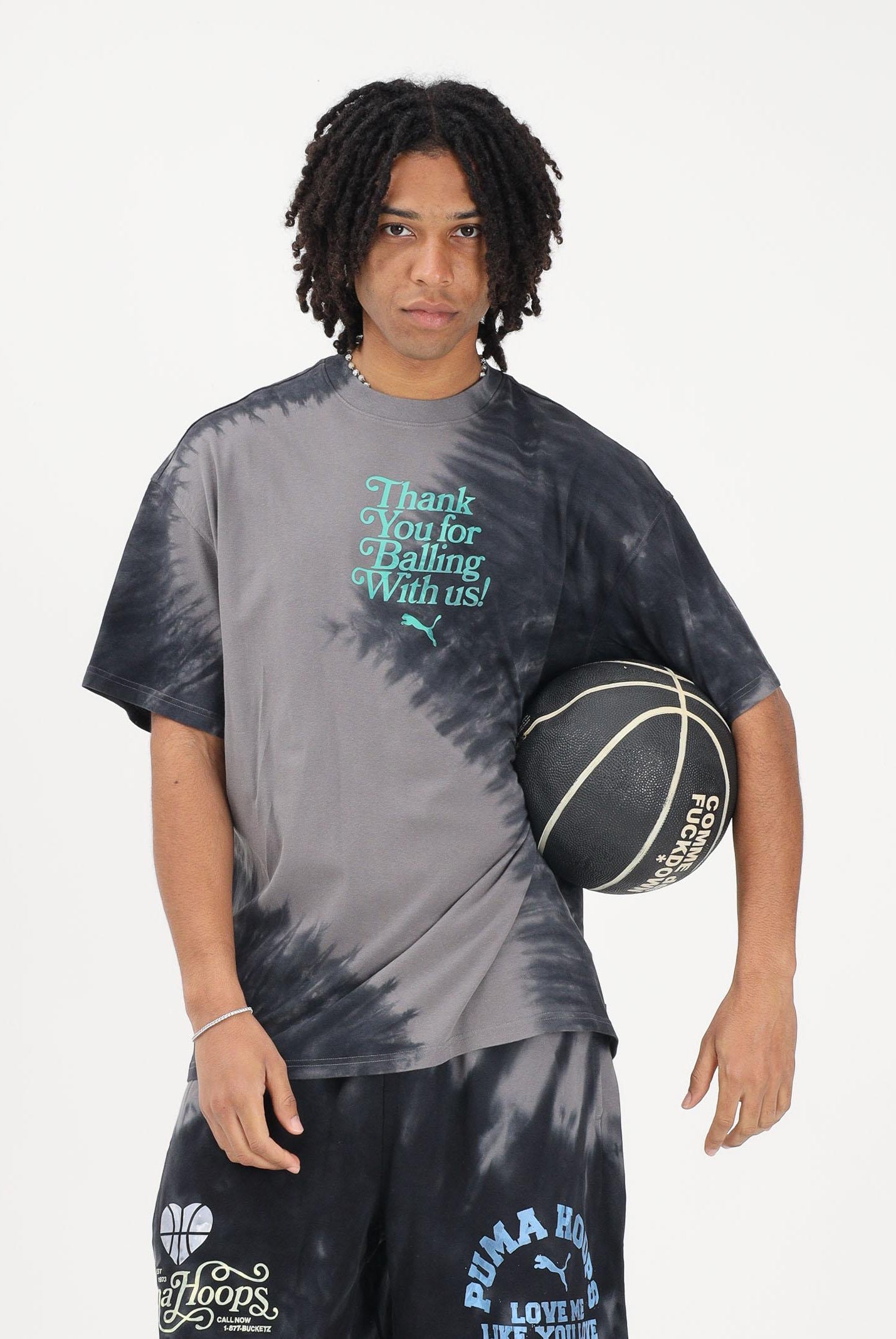 PUMA T-shirt a manica corta What The Fun grigia da uomo 635002 01 PUMA