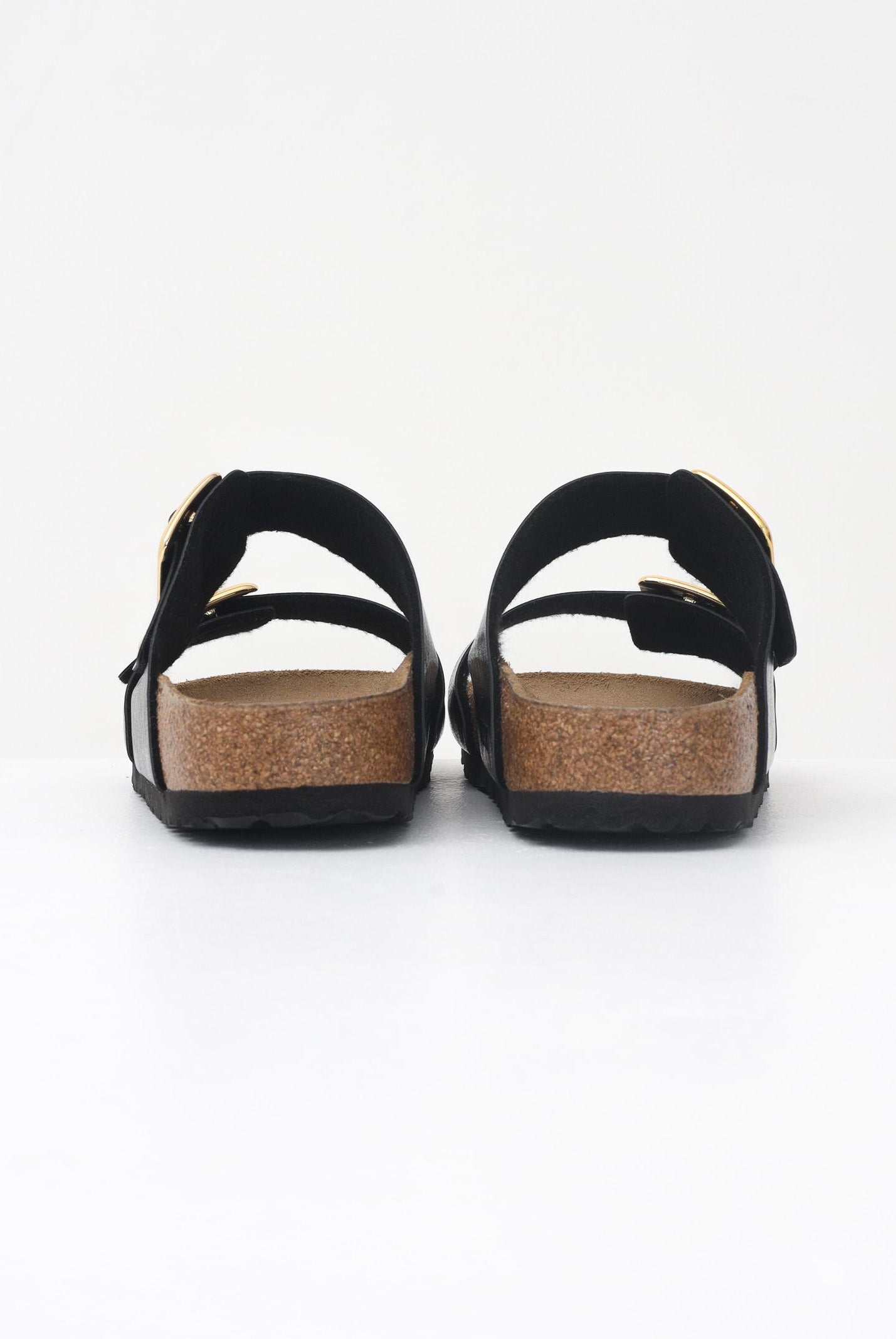 BIRKENSTOCK Ciabatte Sydney Cushion Buckle nere da donna 1029457 . BIRKENSTOCK