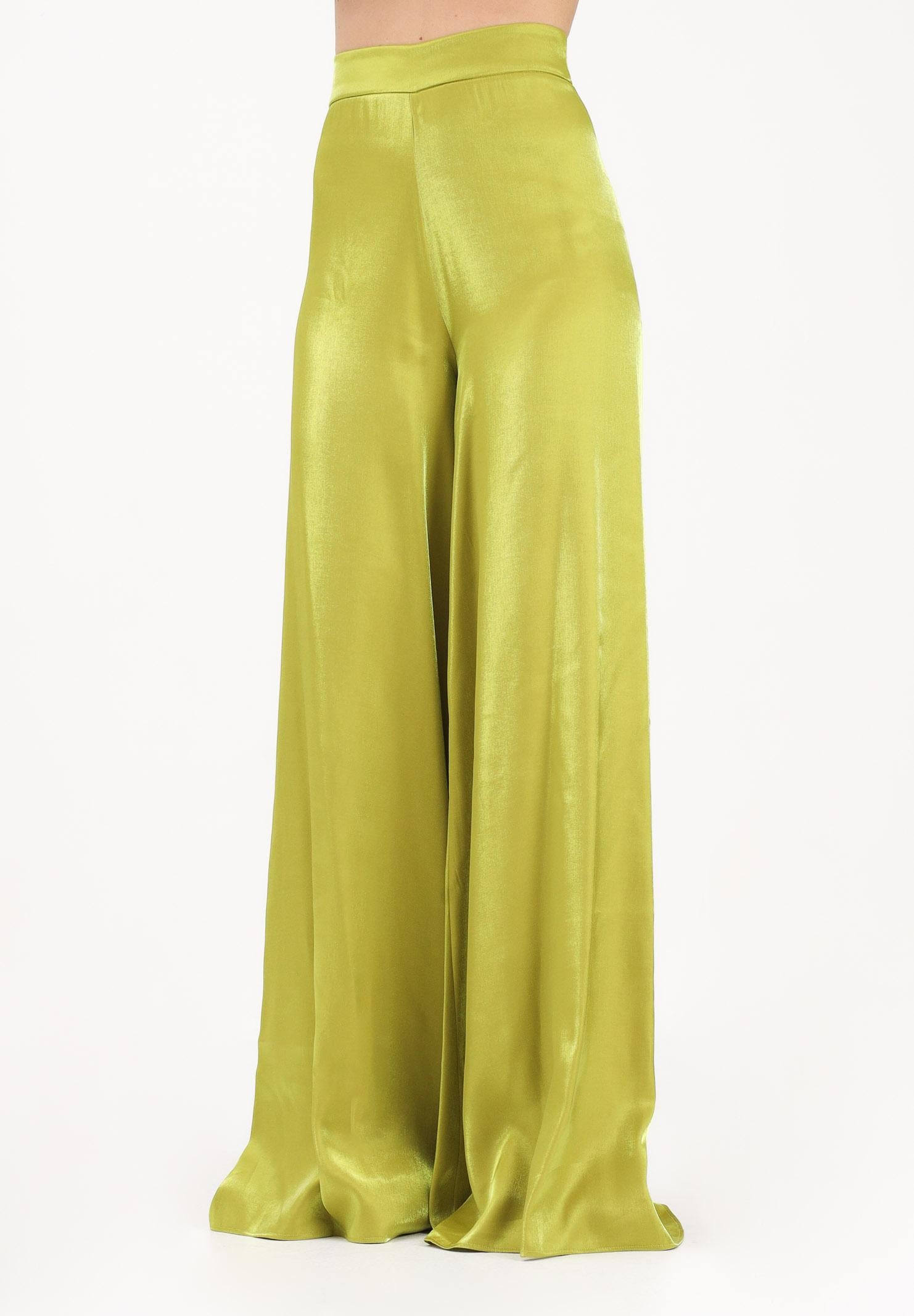 SHIT Pantalone a palazzo verde da donna SH26008 AV SHIT