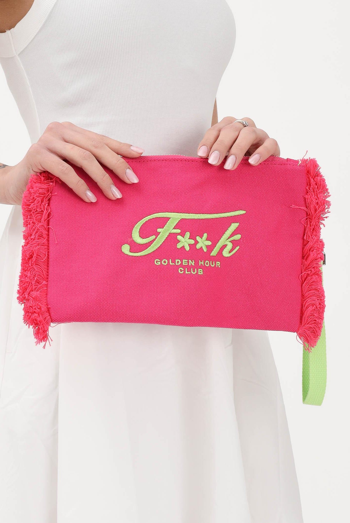 F**K Pochette fucsia da donna con logo FA26-SW0108FX . F**K