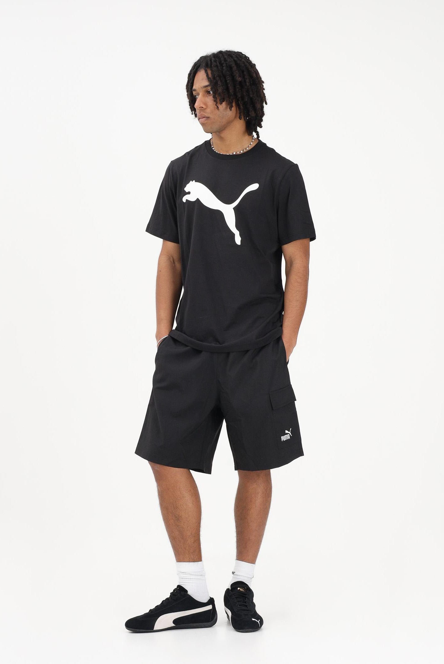 PUMA Shorts sportivo Essentials Cargo nero da uomo 682664 01 PUMA