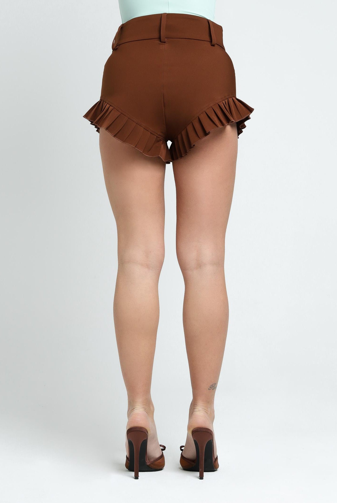 SANTAS Shorts elegante CHUPA CHUPS marrone da donna PV25012 MARRONE SANTAS