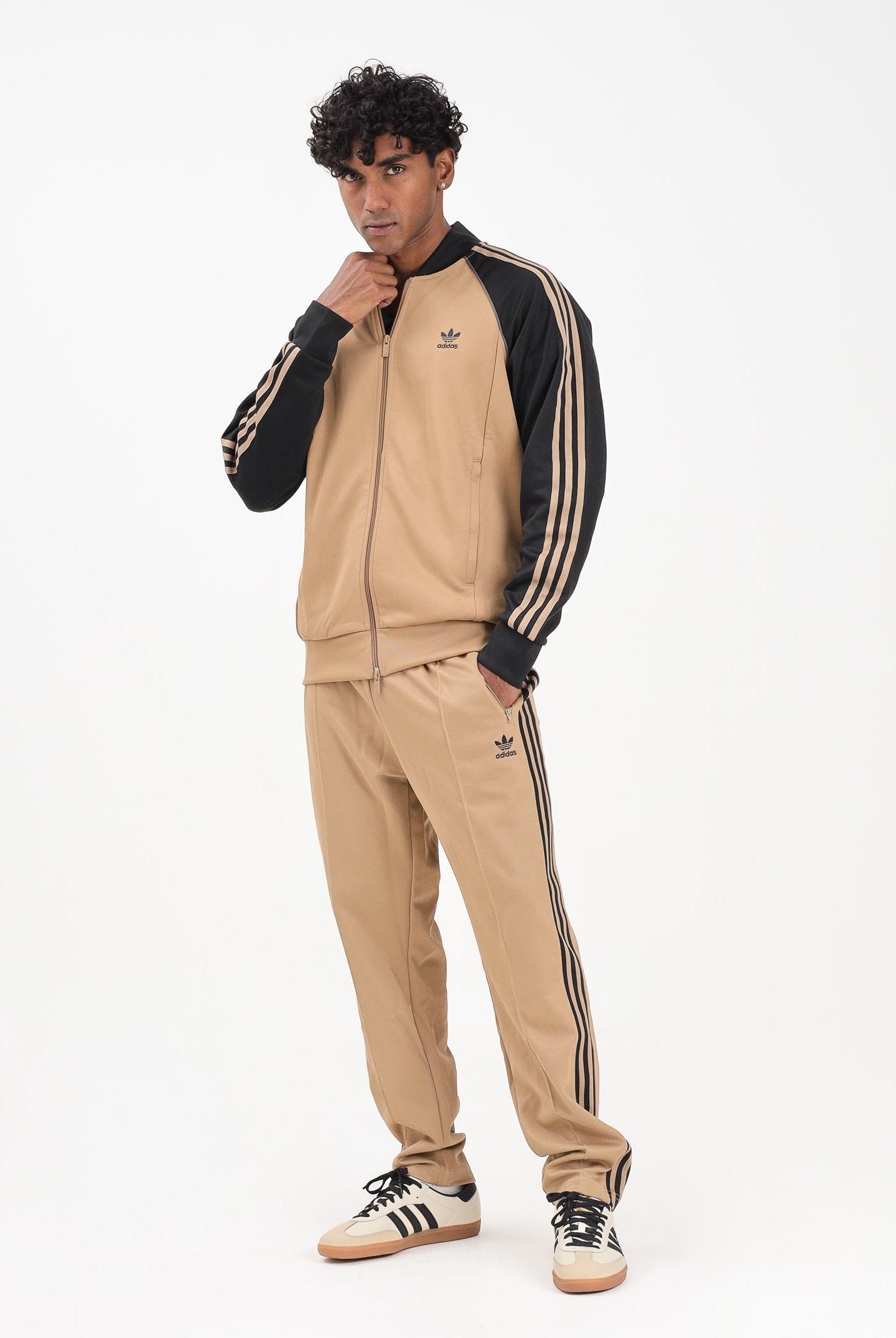 ADIDAS ORIGINALS Pantalone sportivo adicolor Classics Beckenbauer beige da uomo JY1276 ADIDAS ORIGINALS