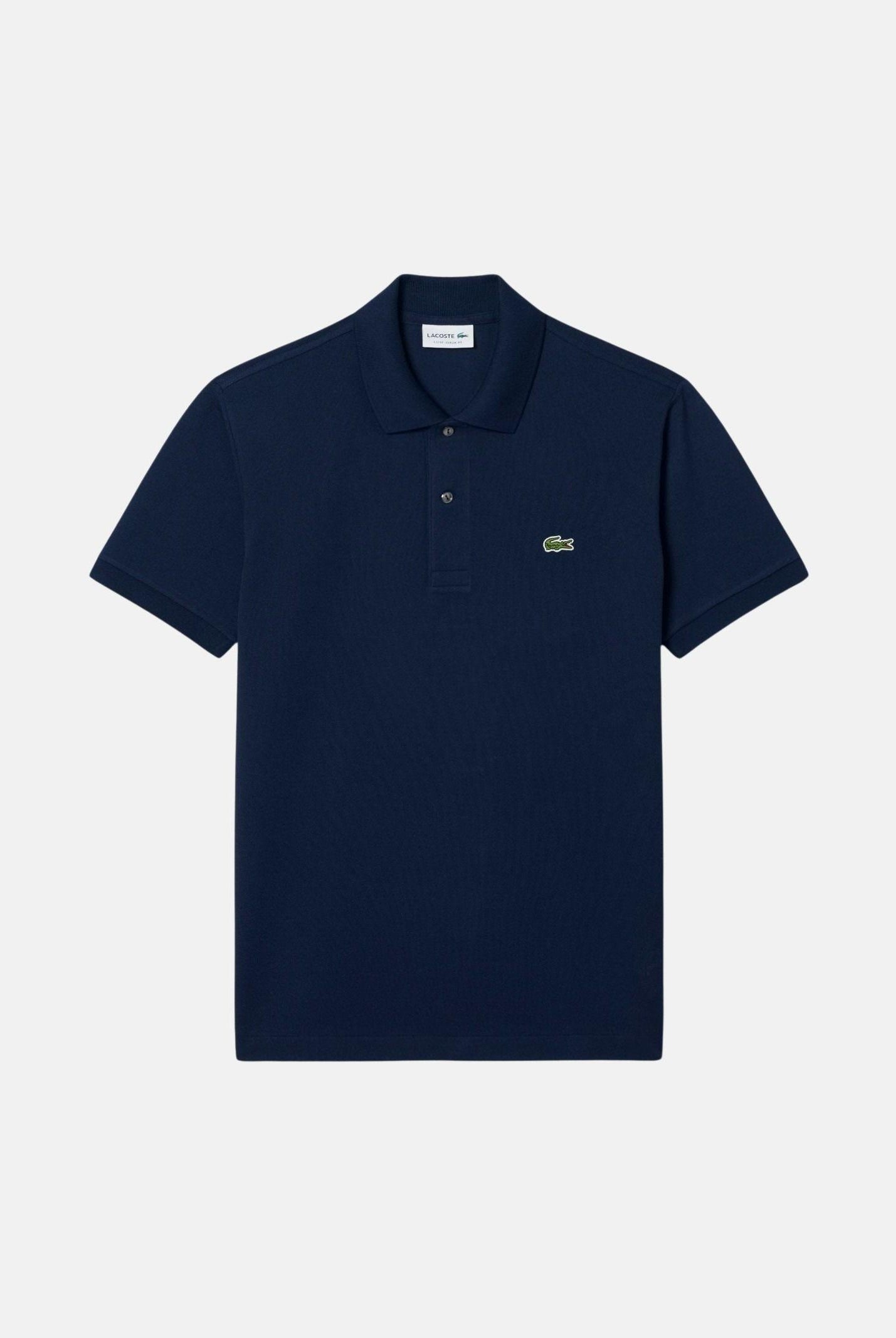 LACOSTE Polo blu per uomo e donna con patch logo coccodirllo 1212 166 LACOSTE