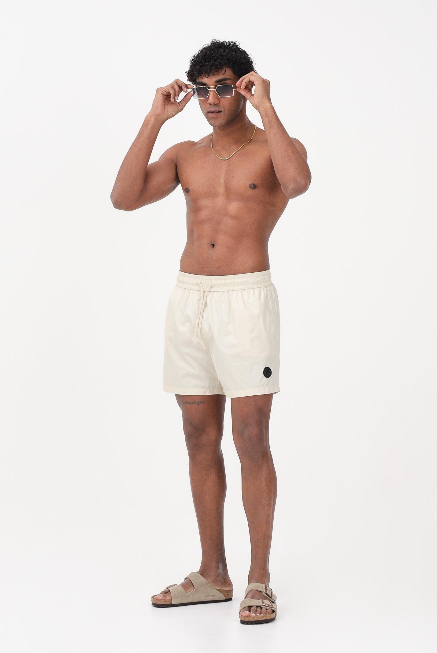 I'M BRIAN Shorts mare panna da uomo BC3750 PA I'M BRIAN