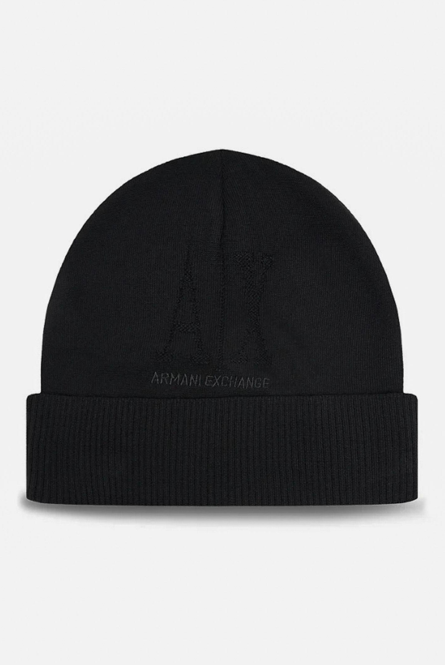 ARMANI EXCHANGE Berretto di lana nero da donna con logo Icon Project XW001445AF11896 UC001 ARMANI EXCHANGE