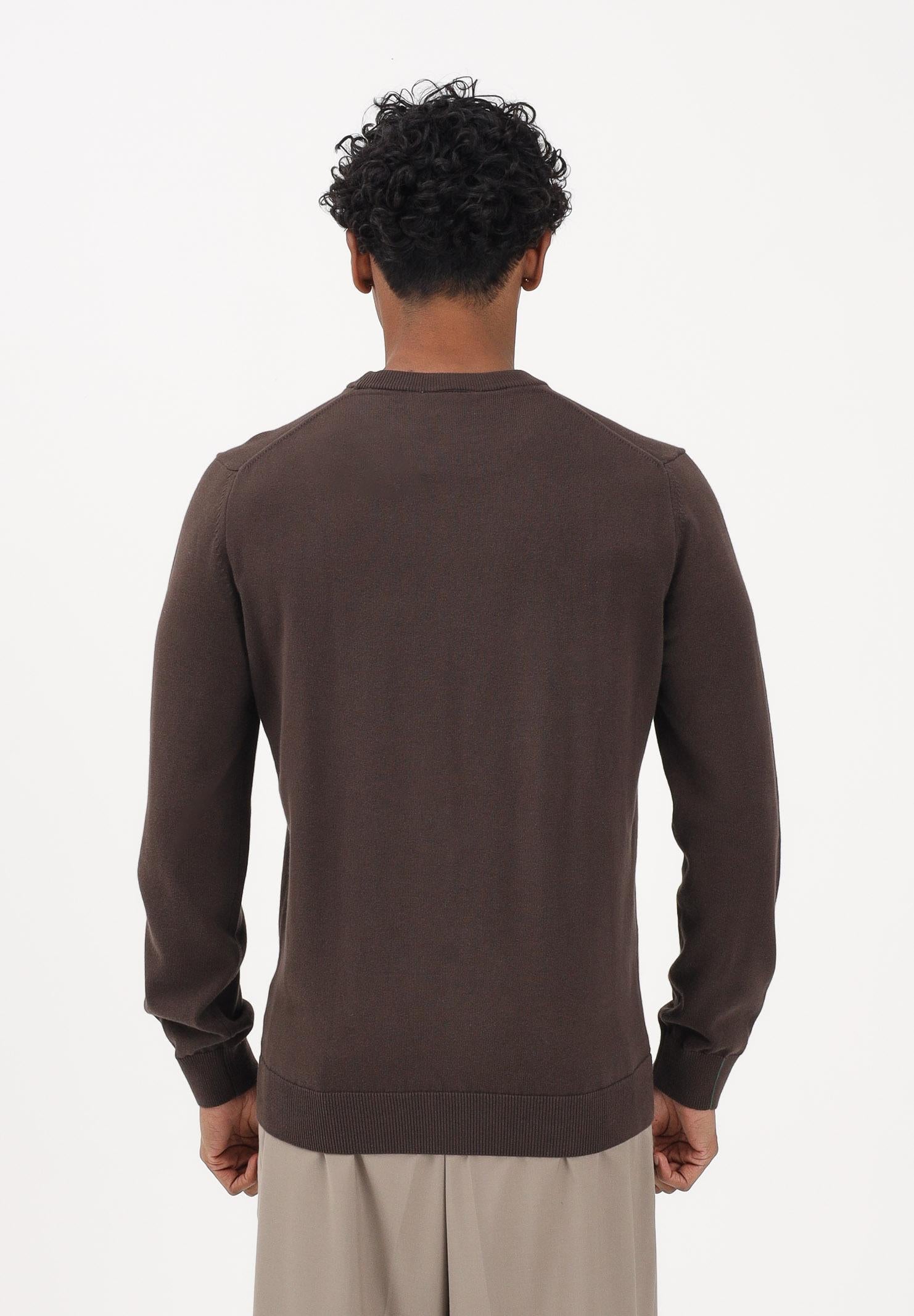 LACOSTE Maglioncino girocollo marrone da uomo AH1985 3LA LACOSTE