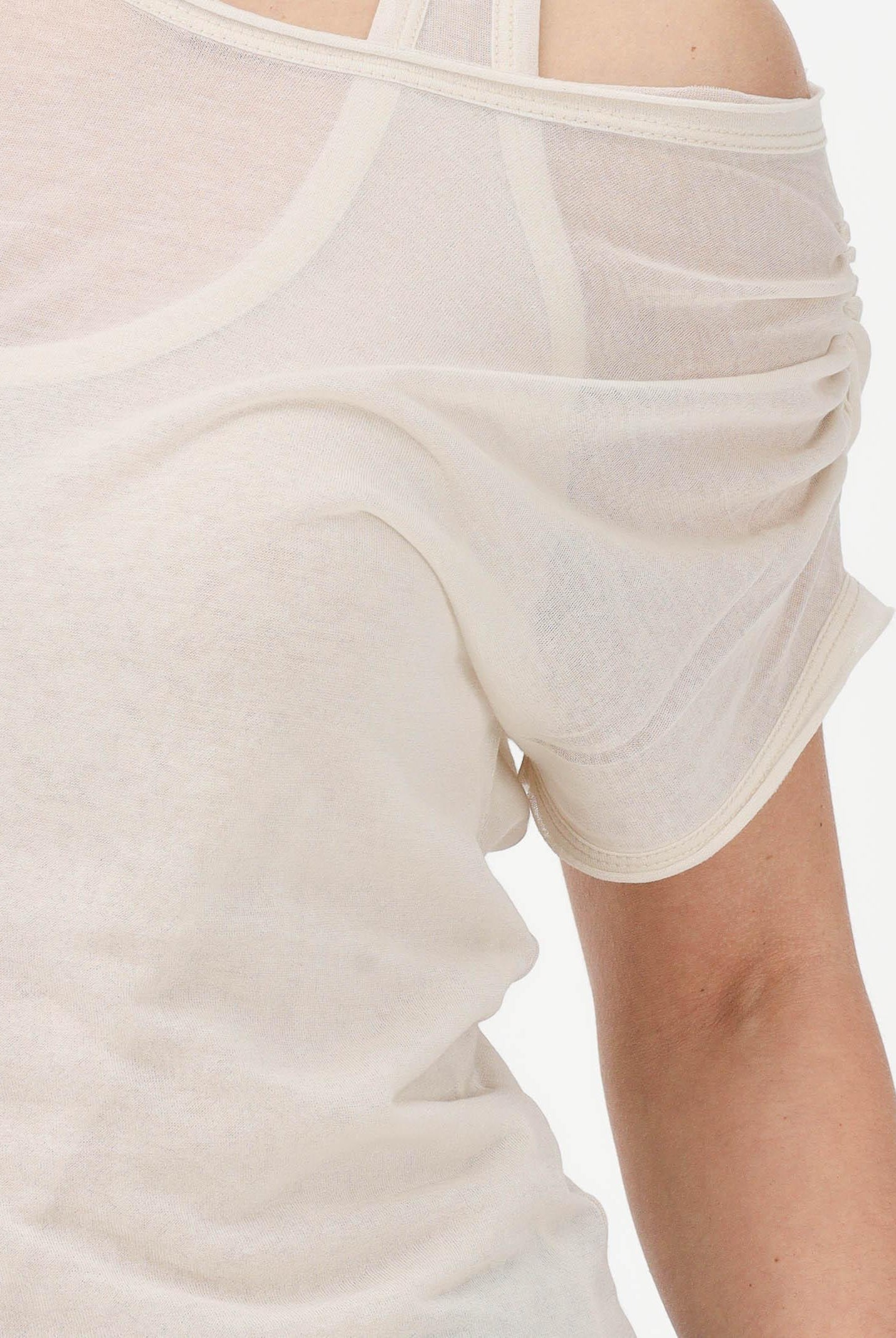 PINKO T-shirt a manica corta beige da donna composta da due pezzi 106460A2CL C03 PINKO