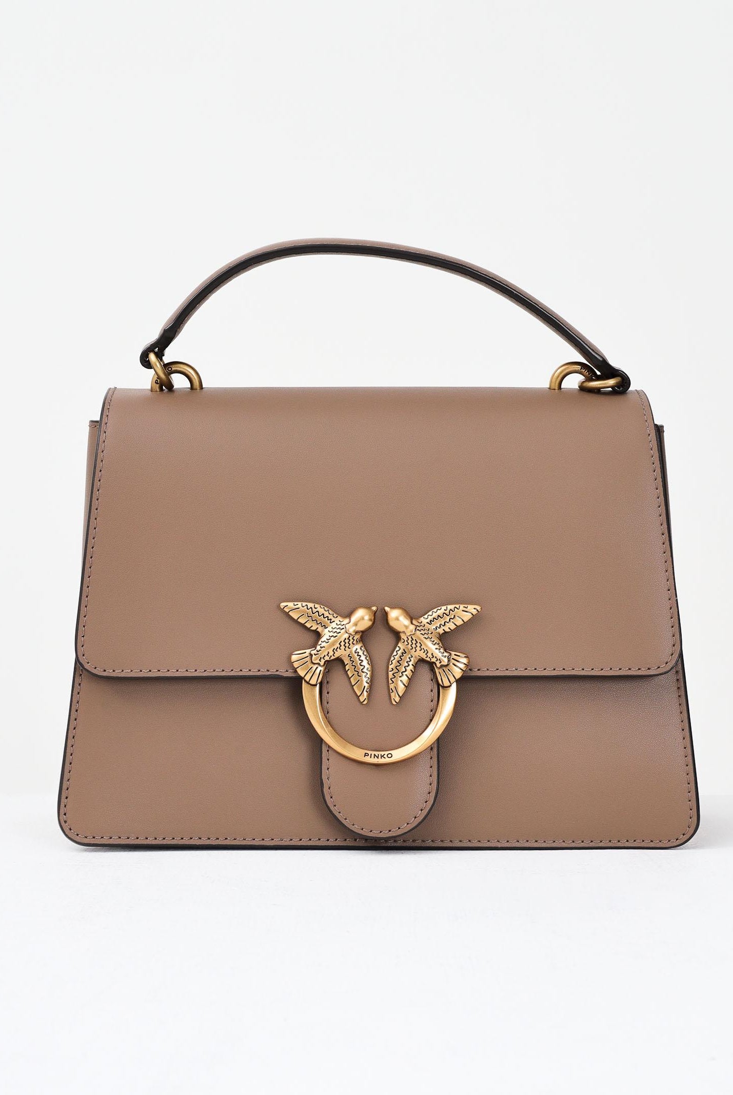 PINKO Borsa a mano Love Bag Top Handle Light marrone da donna 100066A0F1 D01Q PINKO