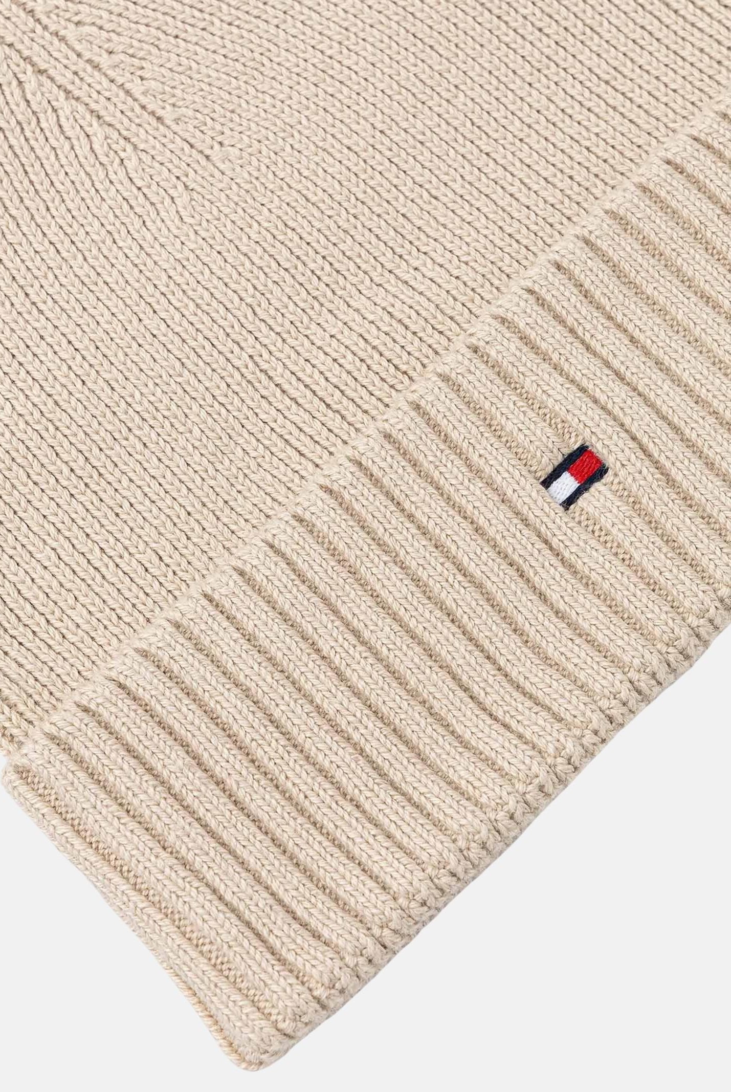 TOMMY HILFIGER Berretto beige per uomo e donna con logo AM0AM12796 ACI TOMMY HILFIGER