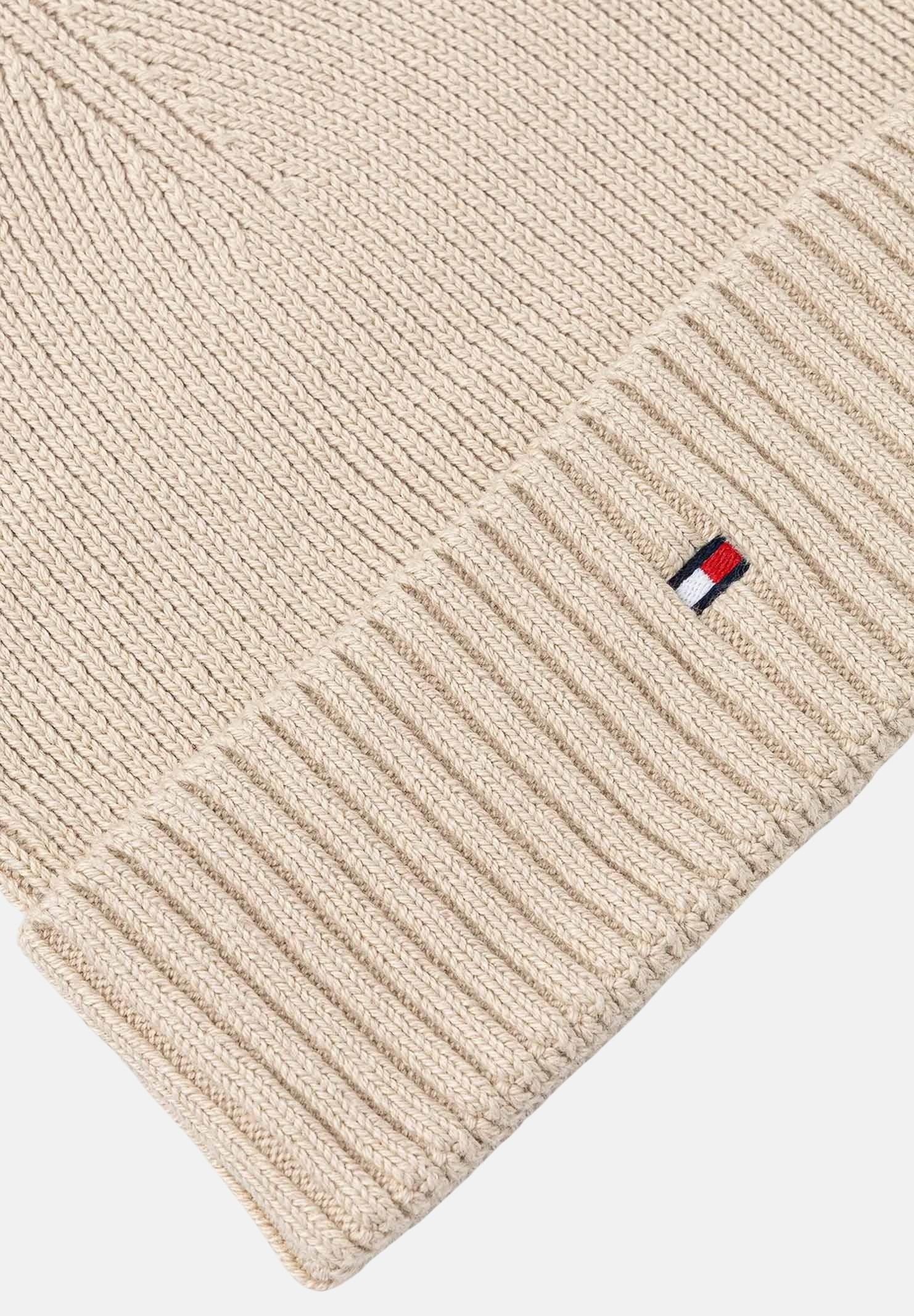 TOMMY HILFIGER Berretto beige per uomo e donna con logo AM0AM12796 ACI TOMMY HILFIGER