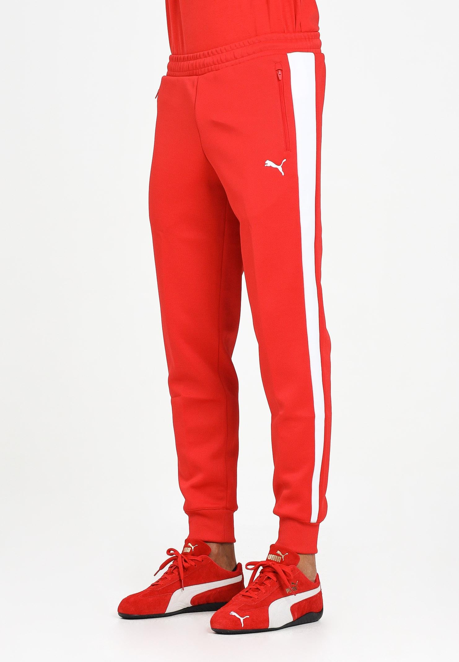 PUMA Pantalone sportivo T7 ALWAYS ON rosso da uomo 629588 11 PUMA