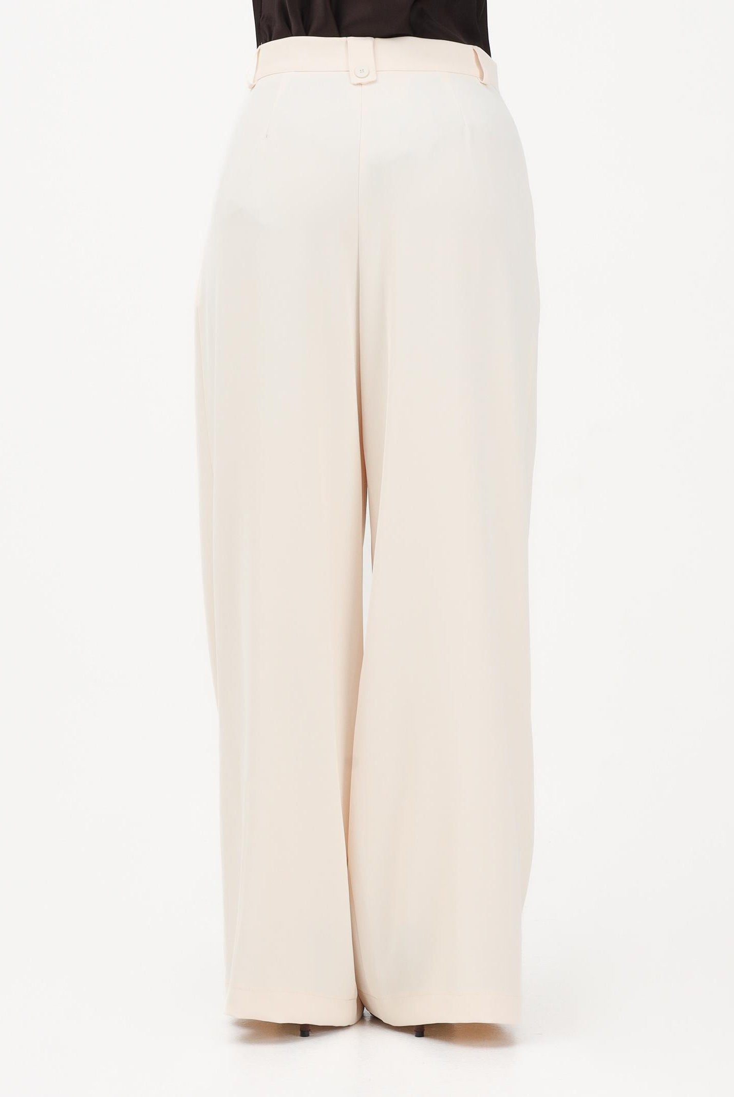 VICOLO Pantalone a palazzo crema da donna TAB1692 RO VICOLO