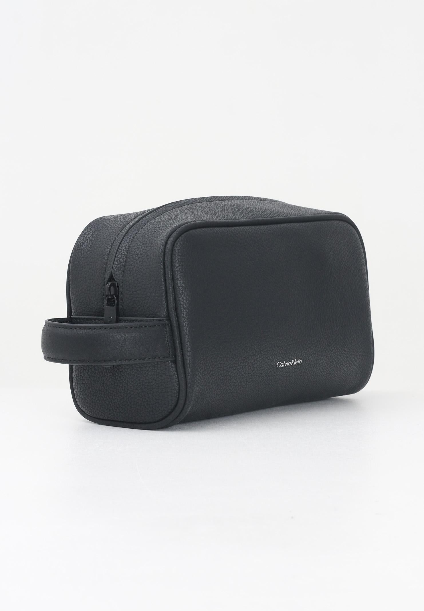 CALVIN KLEIN Pochette nera da uomo con logo LV04D1046G UB1 CALVIN KLEIN