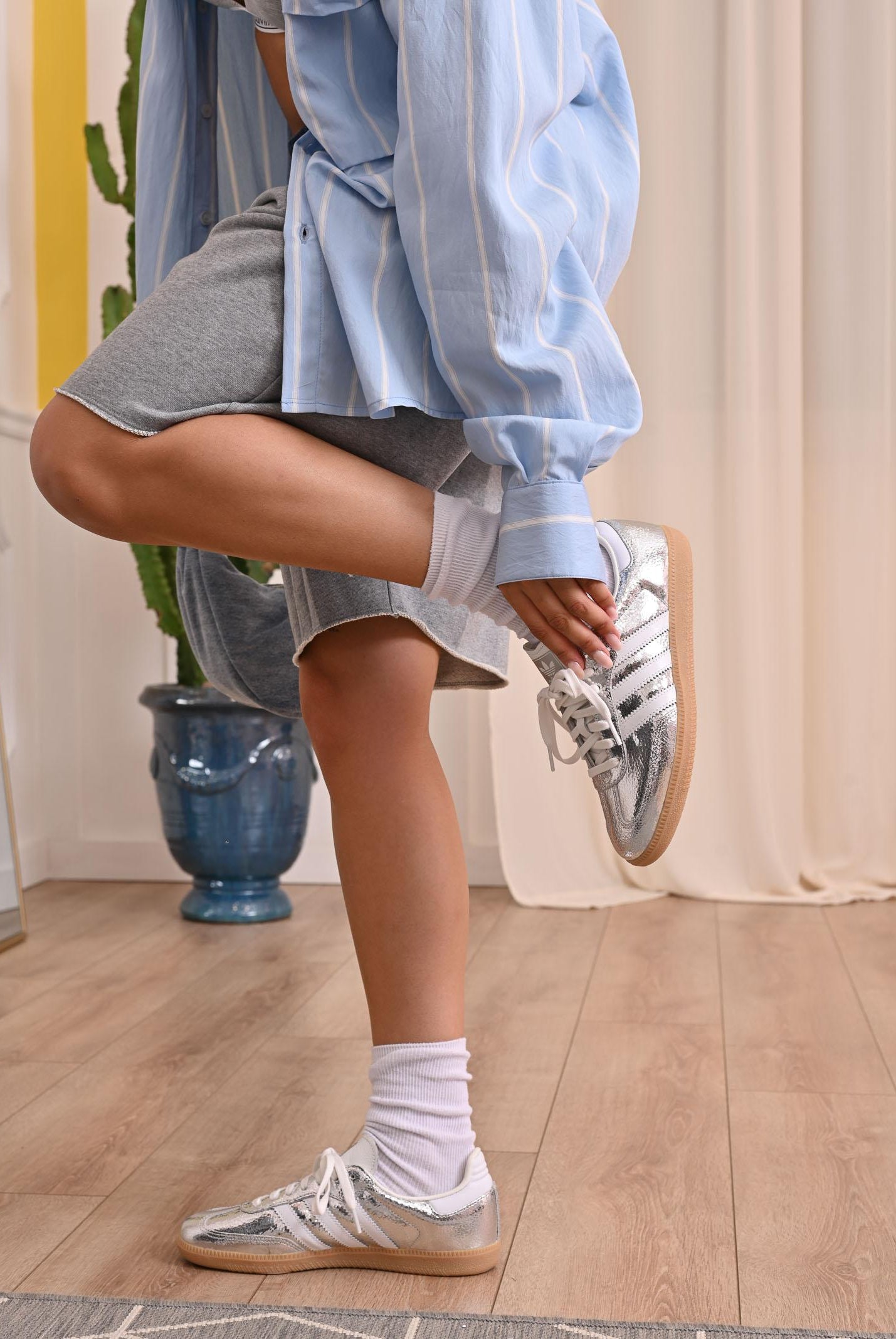 ADIDAS ORIGINALS Sneakers Samba OG argento da donna JR0035 ADIDAS ORIGINALS