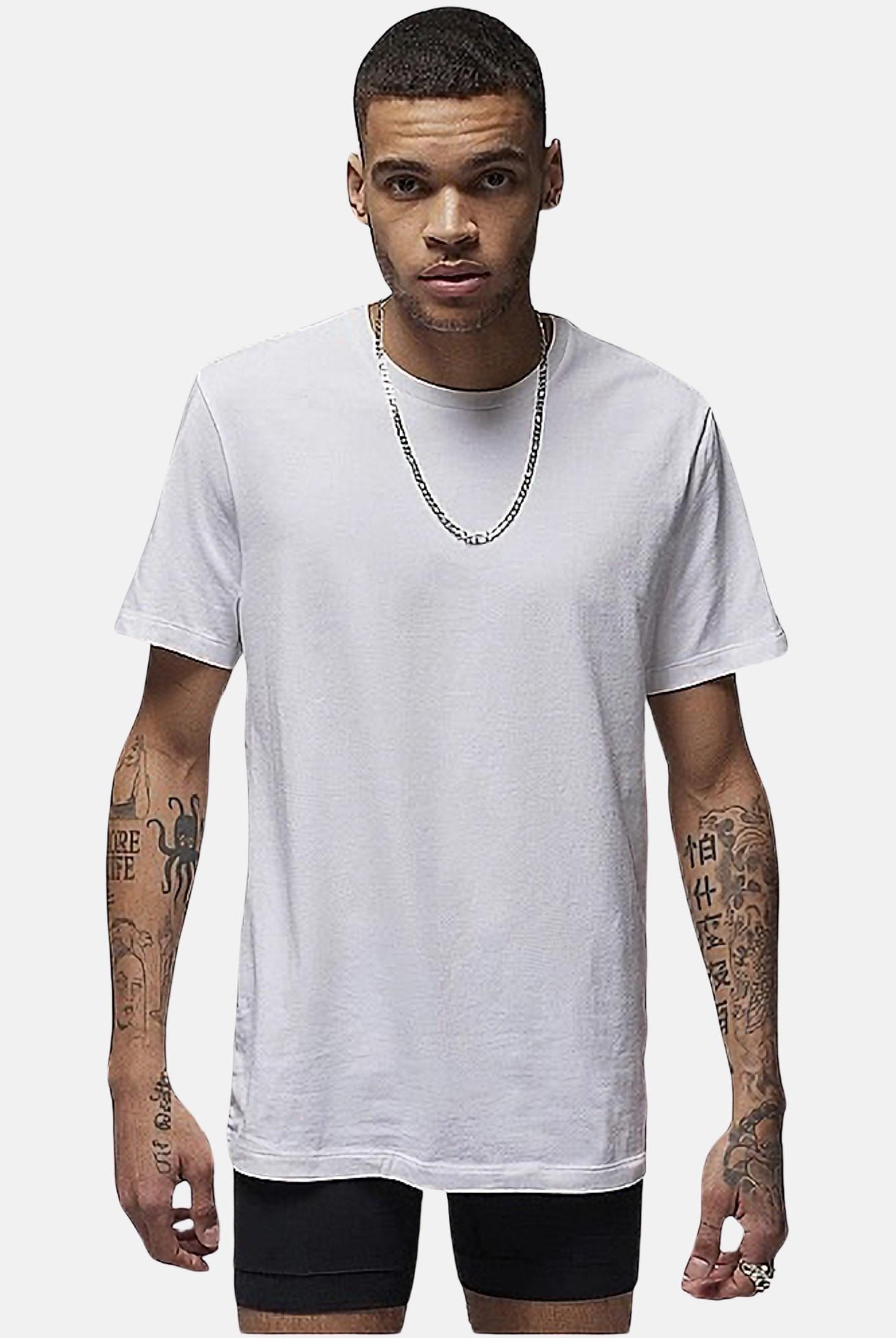 T-shirt da uomo bianca Flight base JM0625 001 JORDAN