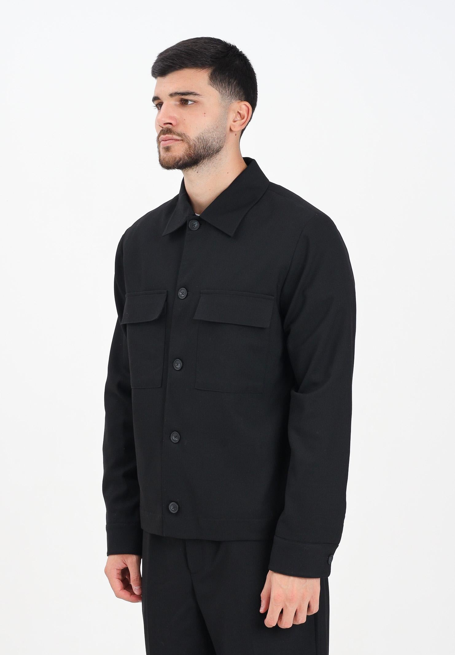 SELECTED HOMME Camicia a manica lunga nera da uomo 16095796 Black SELECTED HOMME