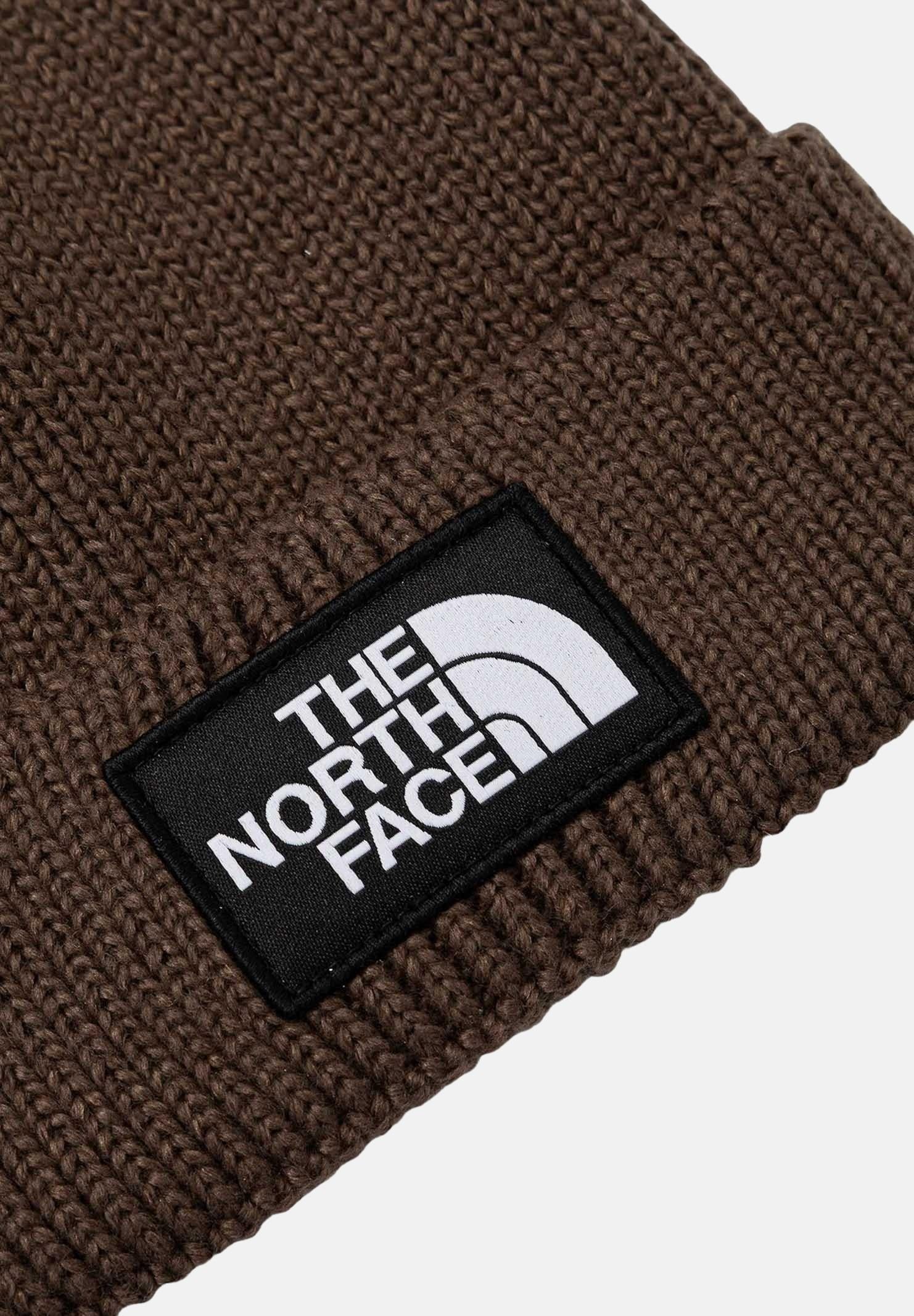 THE NORTH FACE Berretto marrone per uomo e donna con risvolto e logo box TNF NF0A8CHE1OI1 THE NORTH FACE