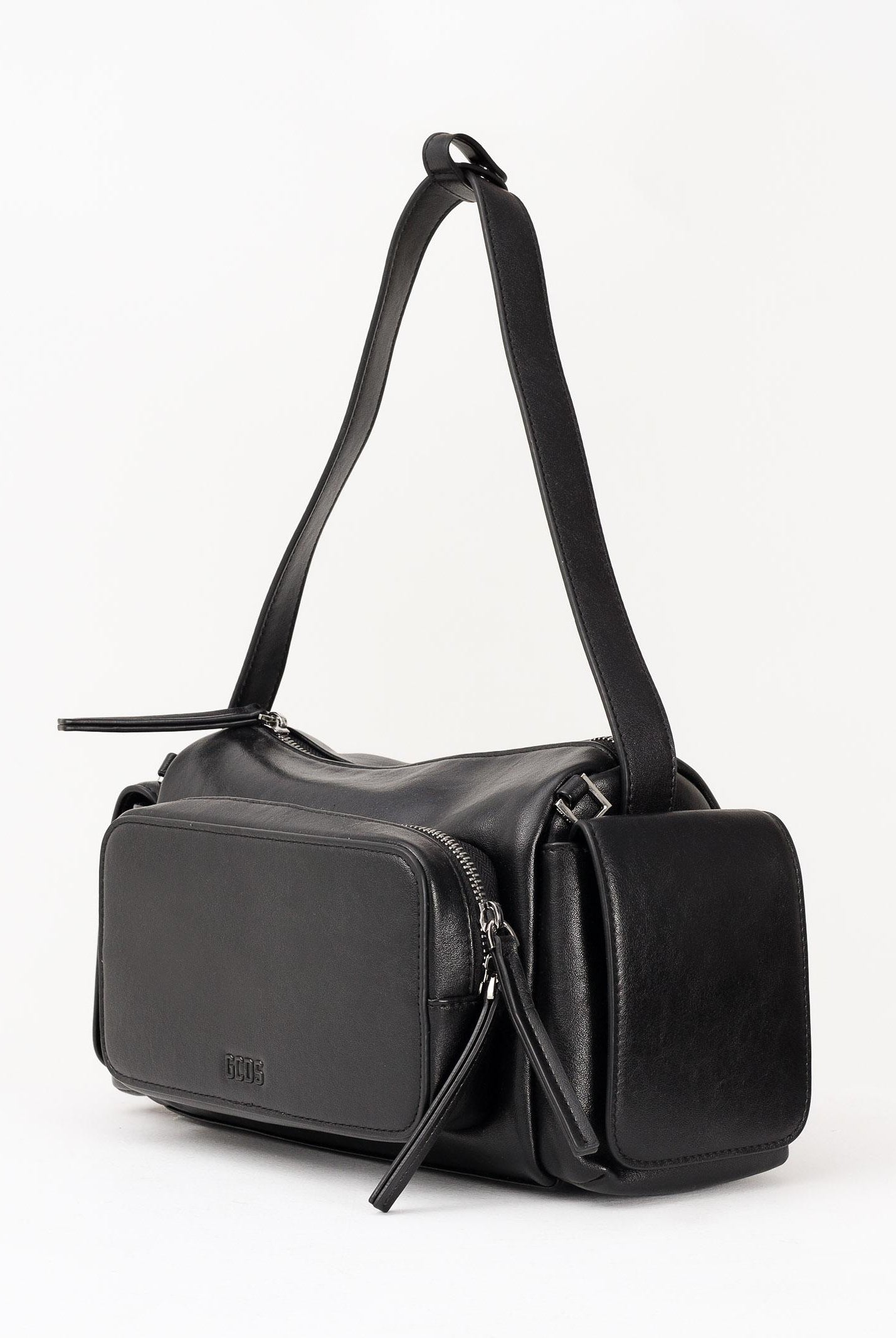 GCDS Borsa a spalla nera da donna GCDSMPS001 99 GCDS