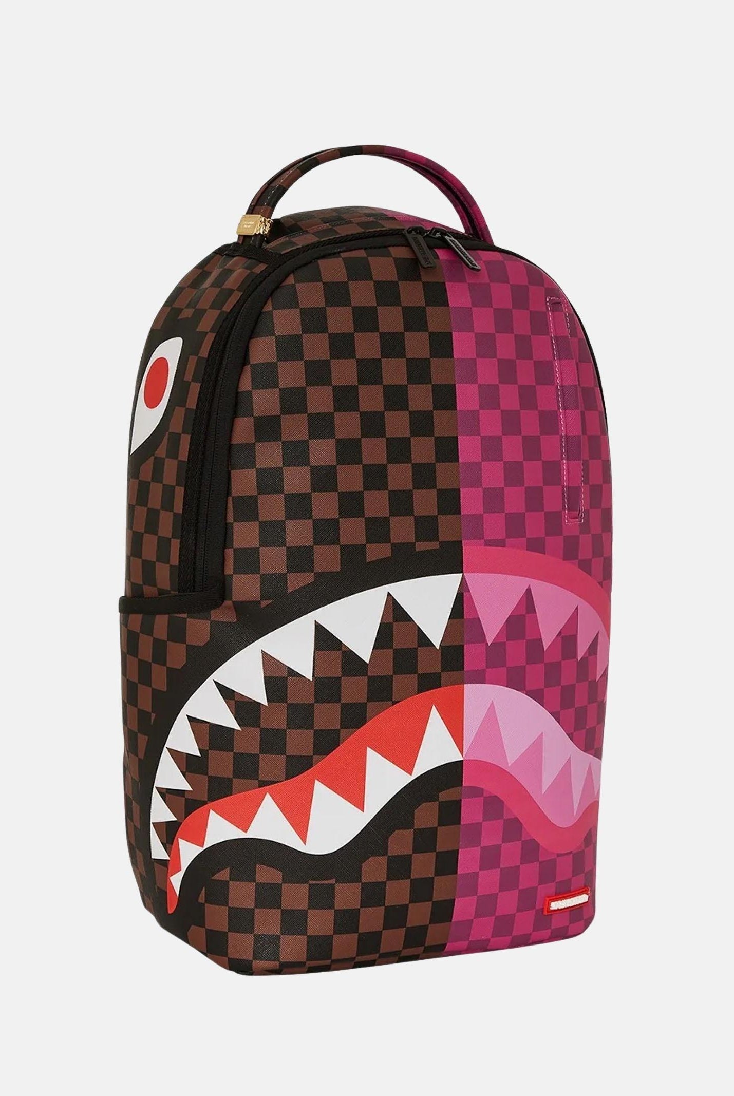 SPRAYGROUND Zaino SPLIT SIP PINK CHECK DLXSV marrone e rosa da donna 910B6286NSZ SPRAYGROUND