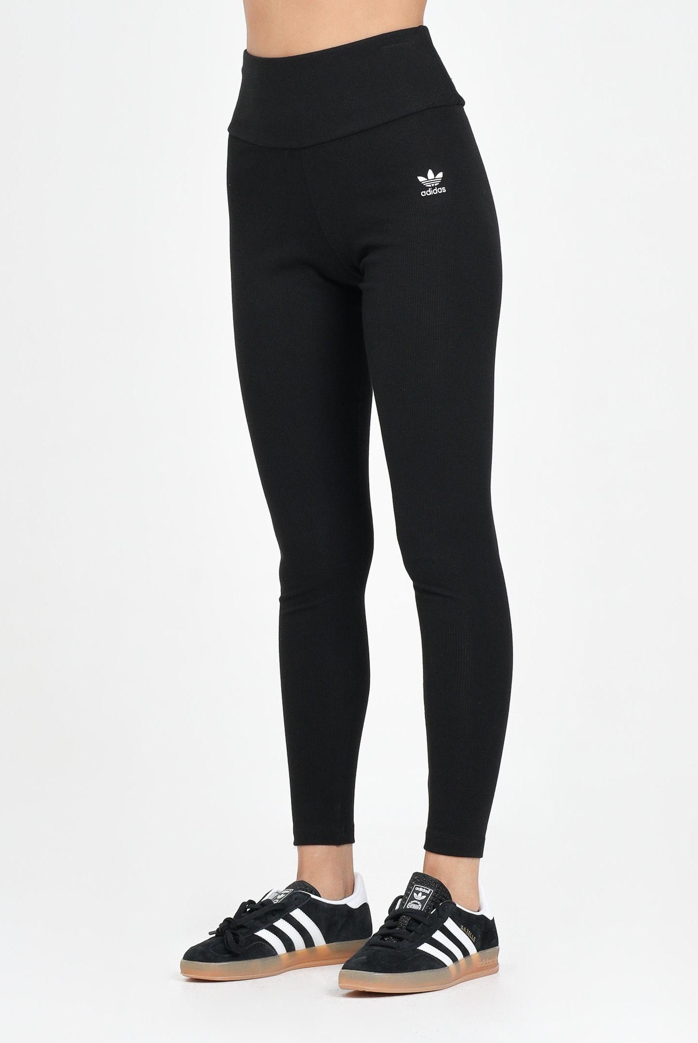 ADIDAS ORIGINALS Leggings Essentials High-Waist nero da donna IY9645 ADIDAS ORIGINALS