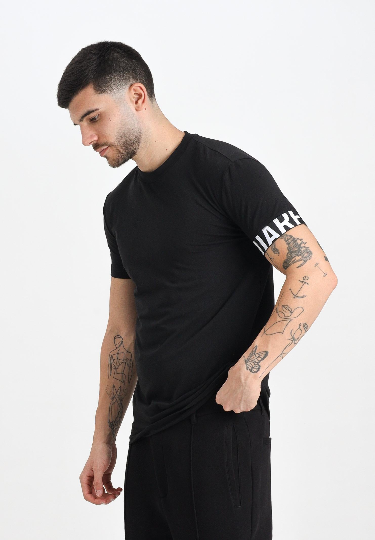 DSQUARED2 T-shirt a manica corta nera da uomo con logo sulla manica D9M3S5980 010 DSQUARED2