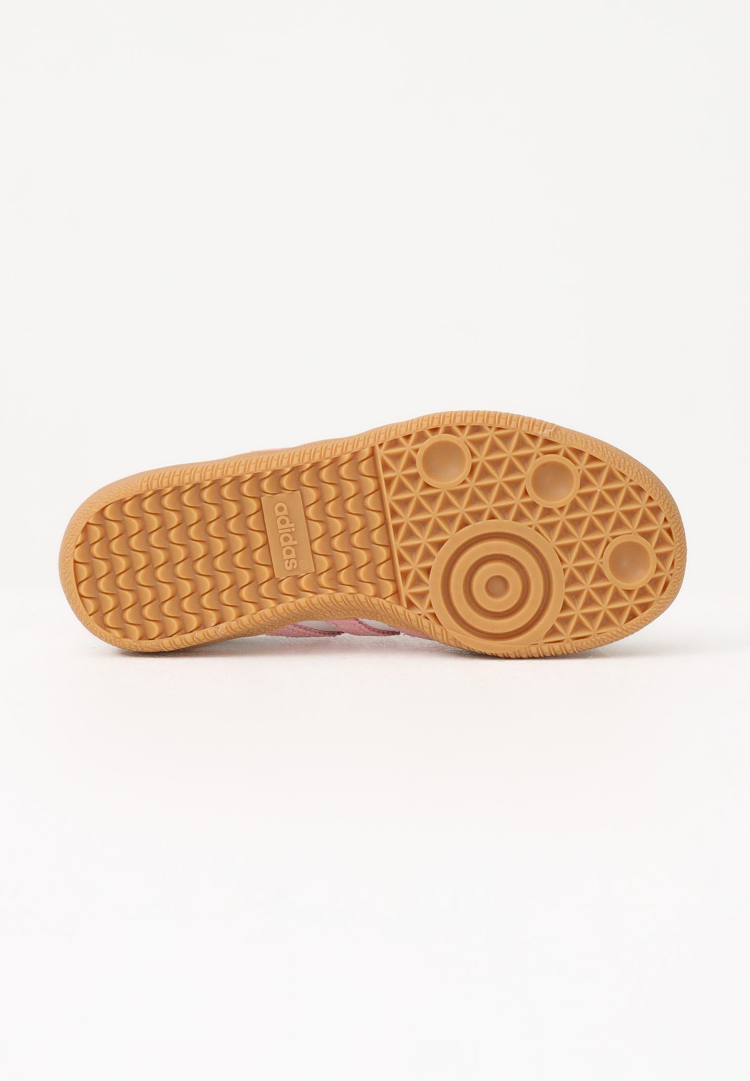 ADIDAS ORIGINALS Sneakers SAMBA OG bianche e rosa da bambina JQ2024 . ADIDAS ORIGINALS